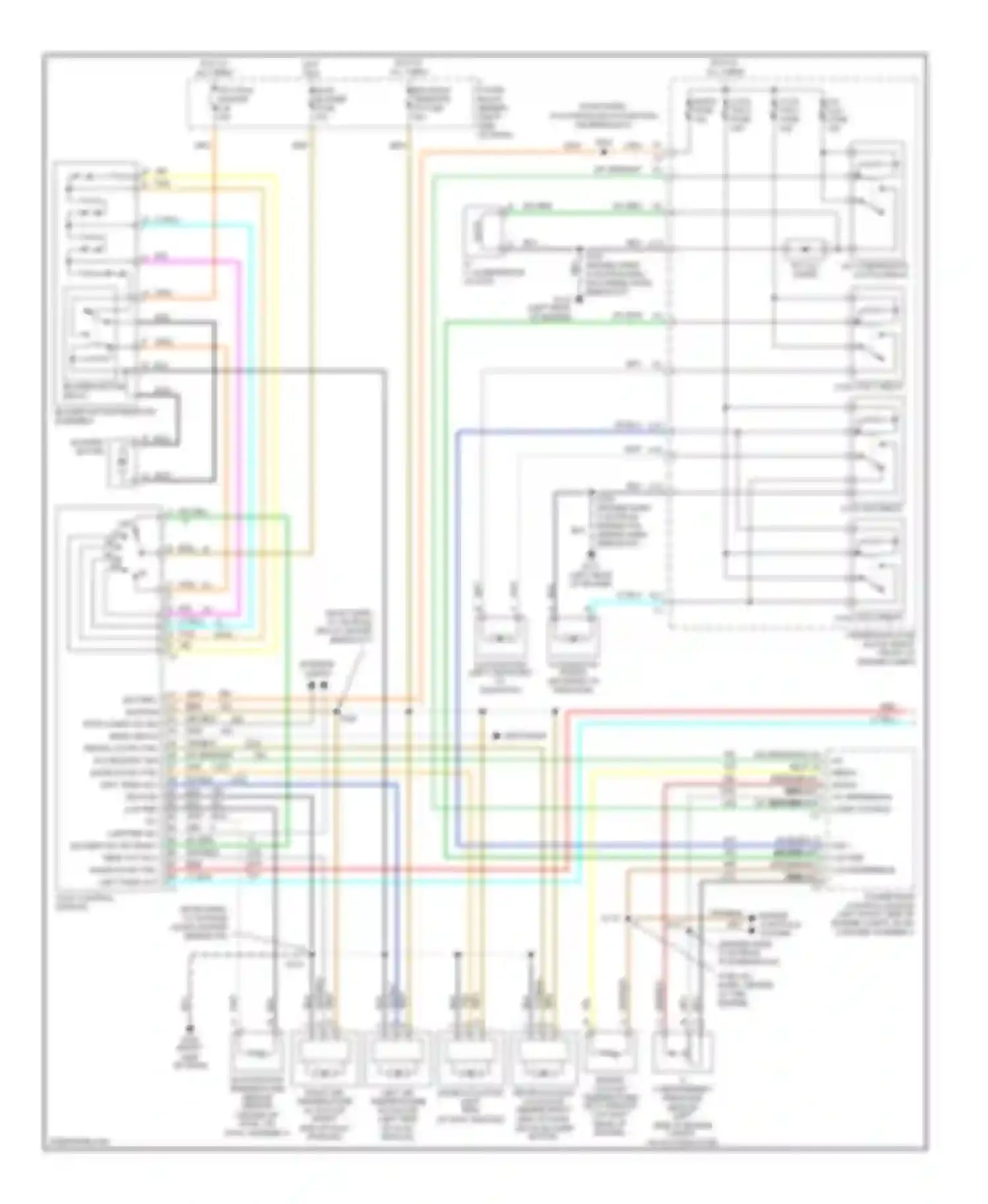 Silhouette Oldsmobile II (1996-2004): Manual a/c circuit, with video entertainment (1 of 2)