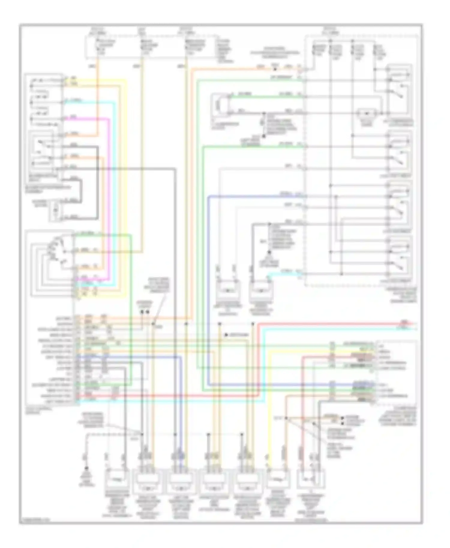 Silhouette Oldsmobile II (1996-2004): Manual a/c circuit, without video entertainment (1 of 2)