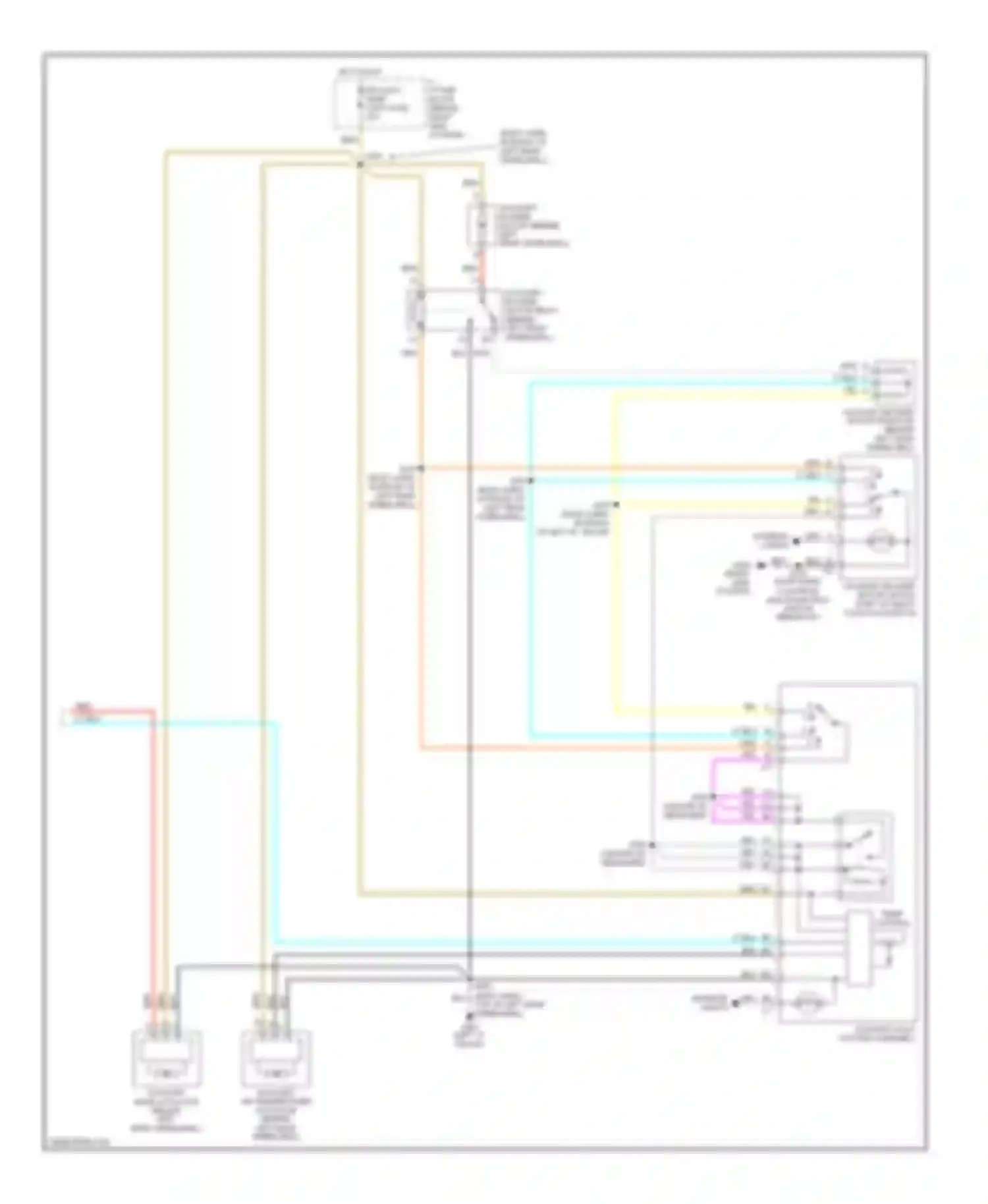 Silhouette Oldsmobile II (1996-2004): Manual a/c circuit, without video entertainment (2 of 2)