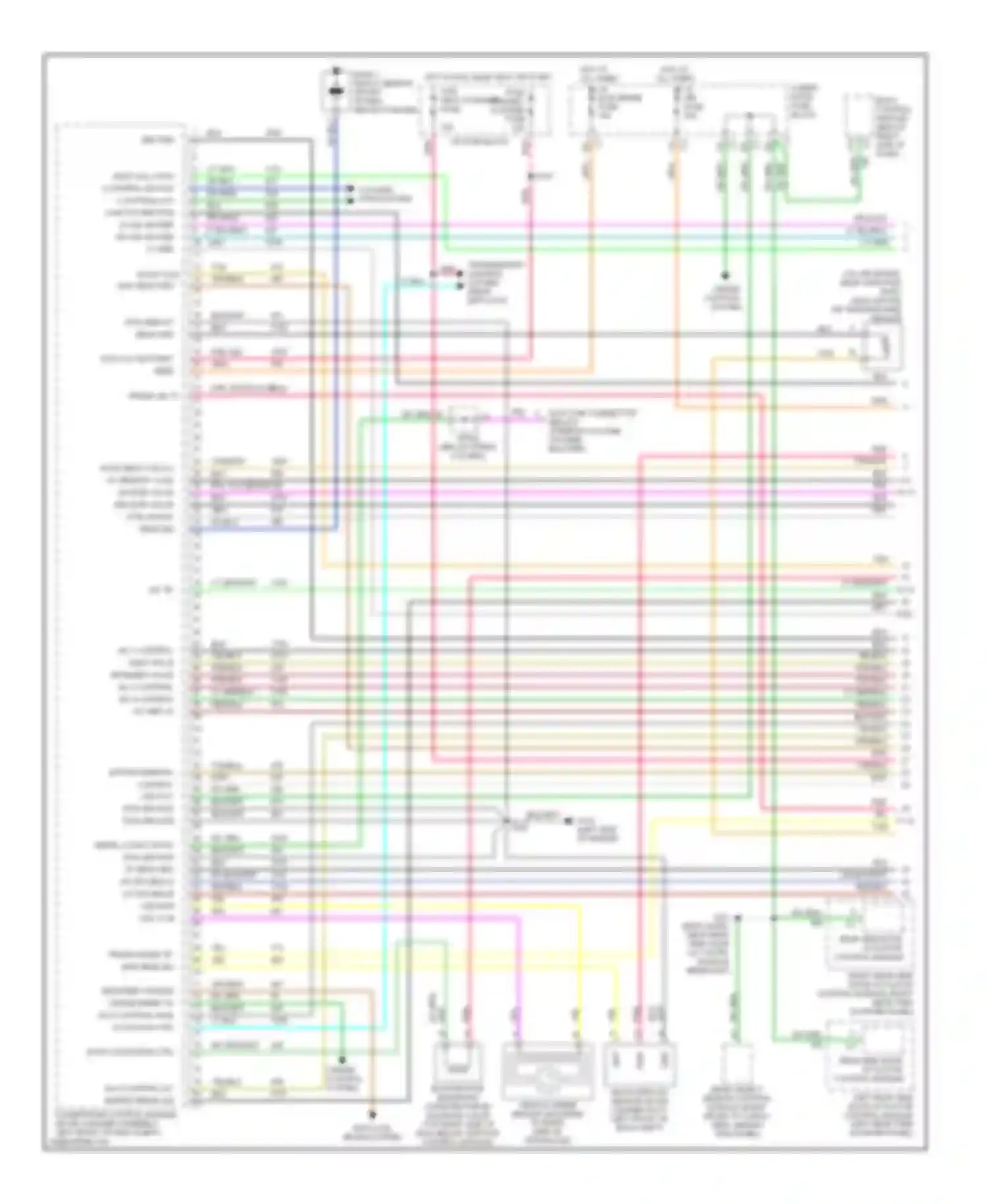 Silhouette Oldsmobile II (1996-2004): Wiring diagram engine performance 3.4l vin es (1 of 4)
