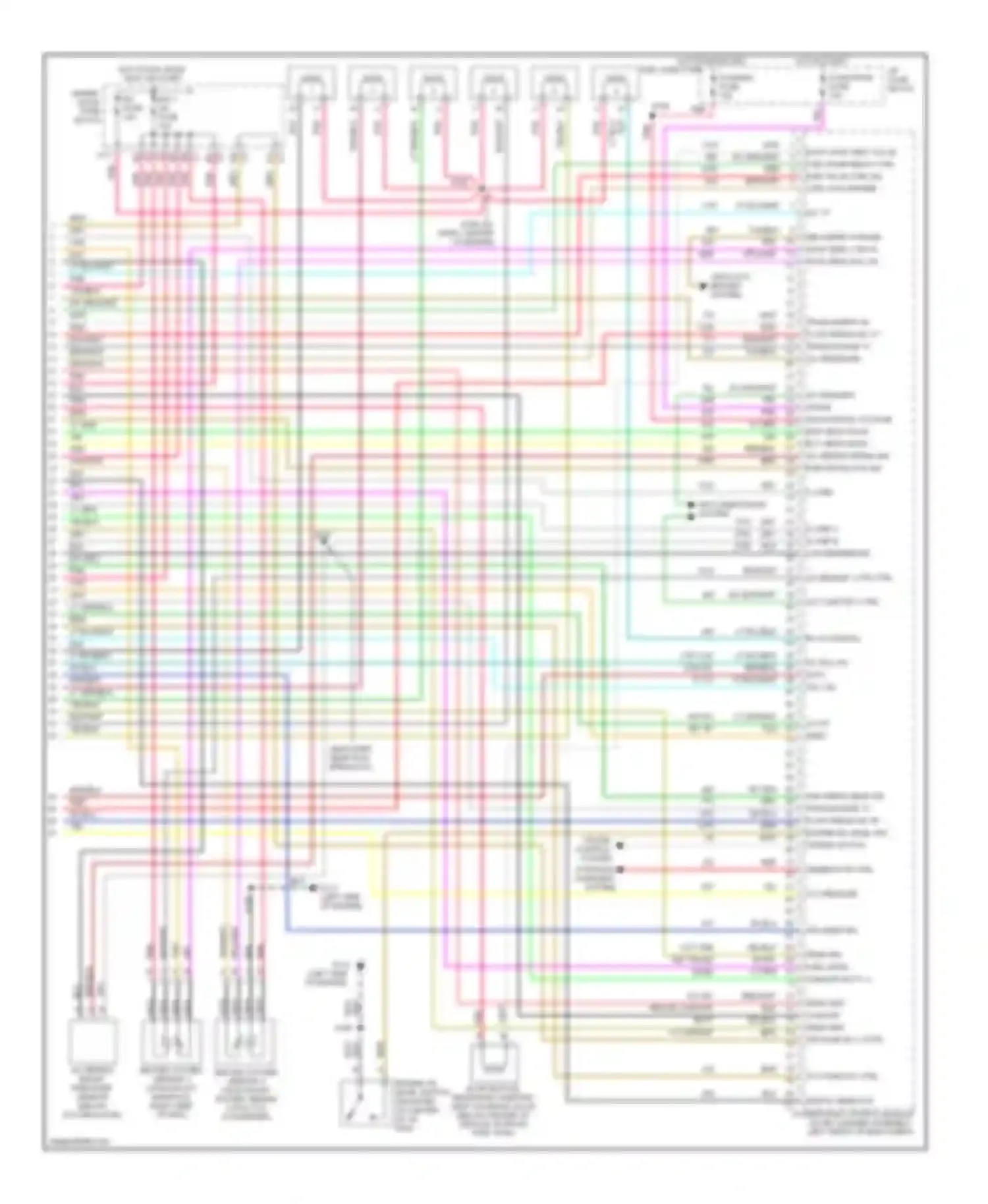 Silhouette Oldsmobile II (1996-2004): Wiring diagram engine performance 3.4l vin es (4 of 4)