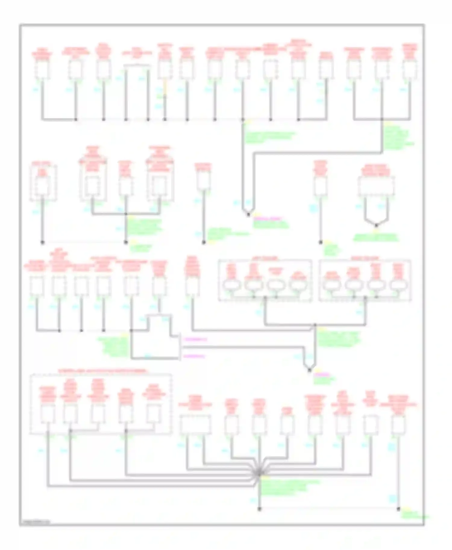 Silhouette Oldsmobile II (1996-2004): Ground distribution circuit (2 of 3)