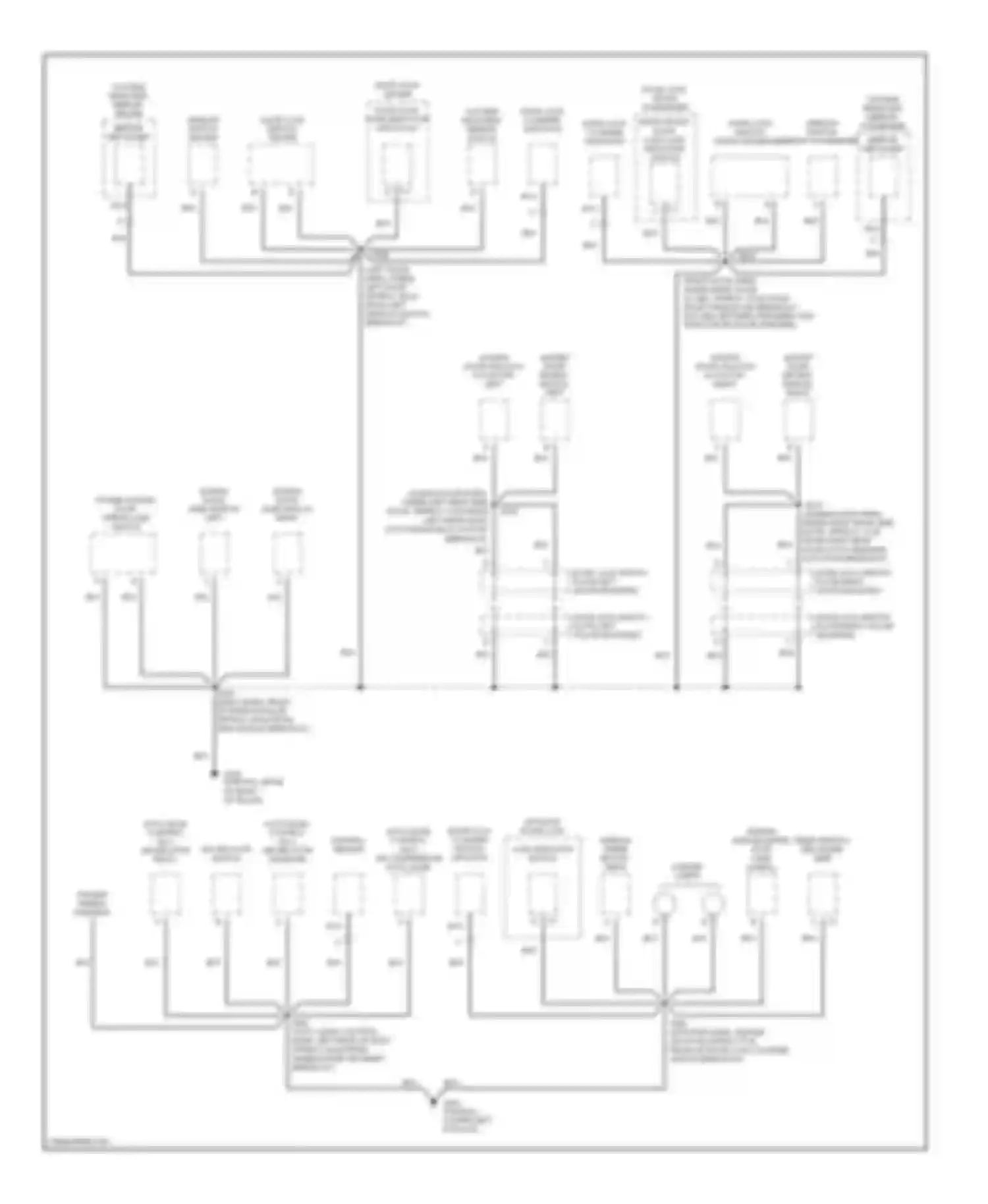 Silhouette Oldsmobile II (1996-2004): Ground distribution circuit (3 of 3)