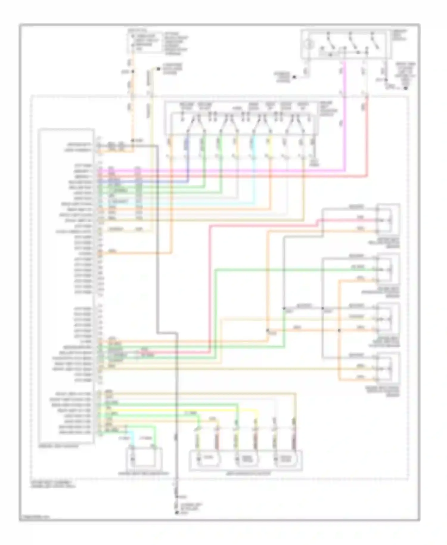 Silhouette Oldsmobile II (1996-2004): Driver's memory seat circuit