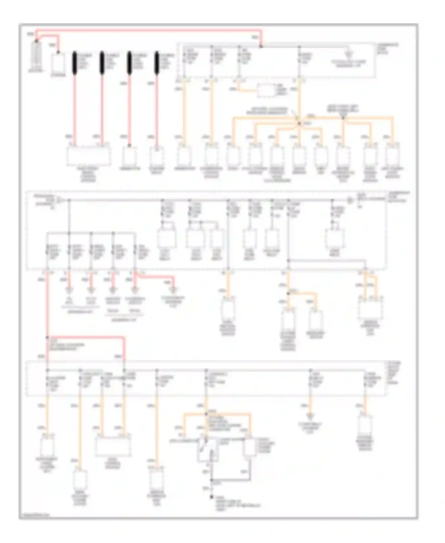 Silhouette Oldsmobile II (1996-2004): Power distribution circuit (1 of 4)