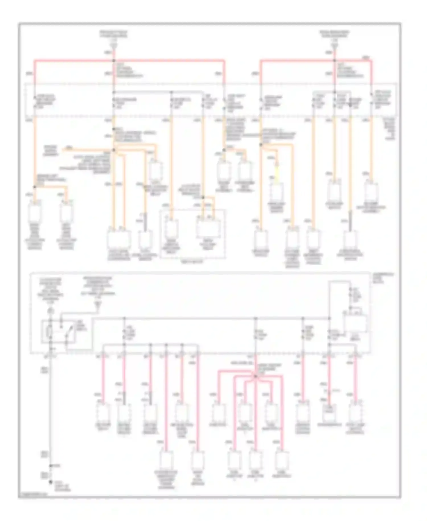 Silhouette Oldsmobile II (1996-2004): Power distribution circuit (2 of 4)