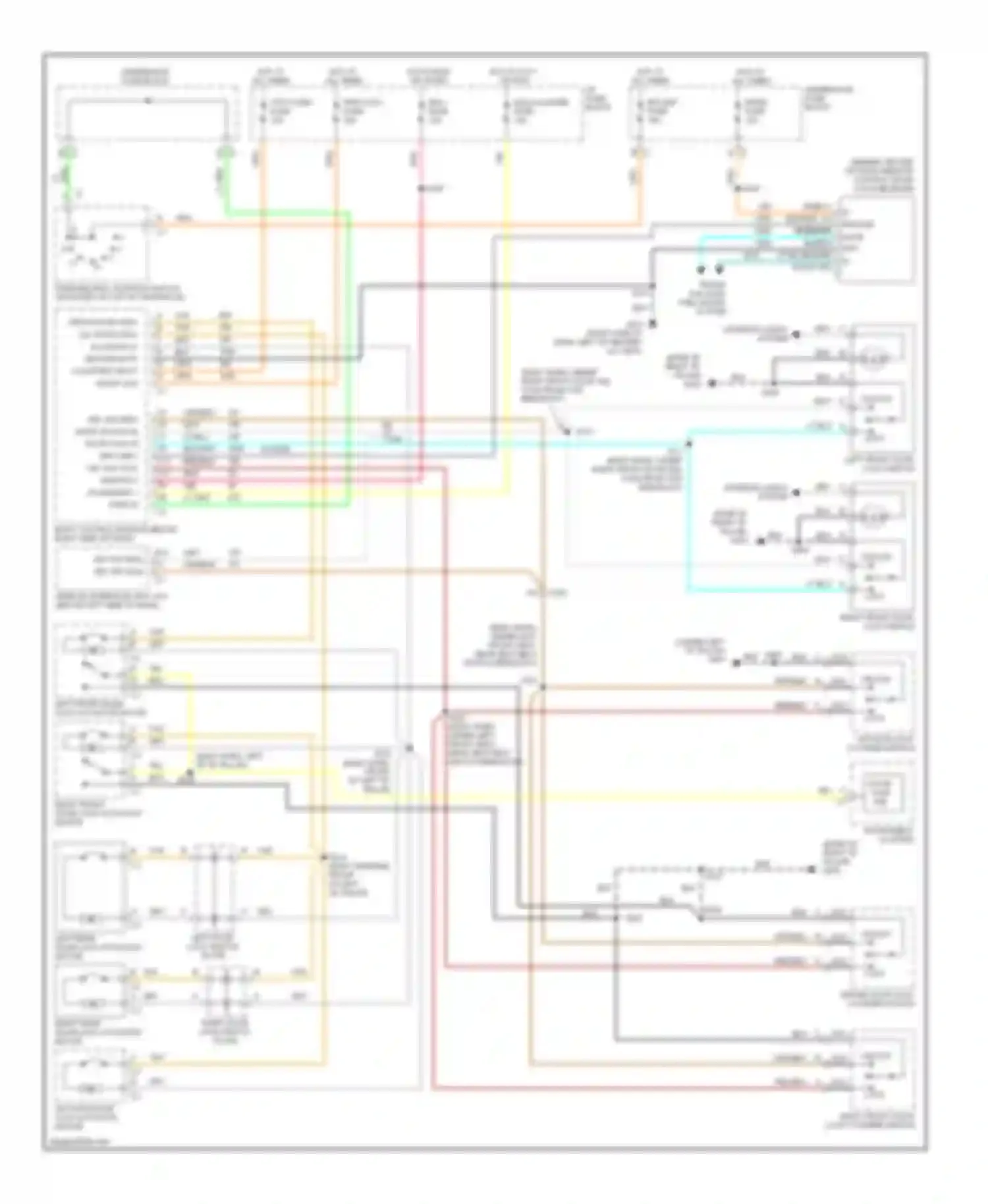 Wiring diagram breakout) for Oldsmobile Silhouette II (1996-2004) (3 of 3)