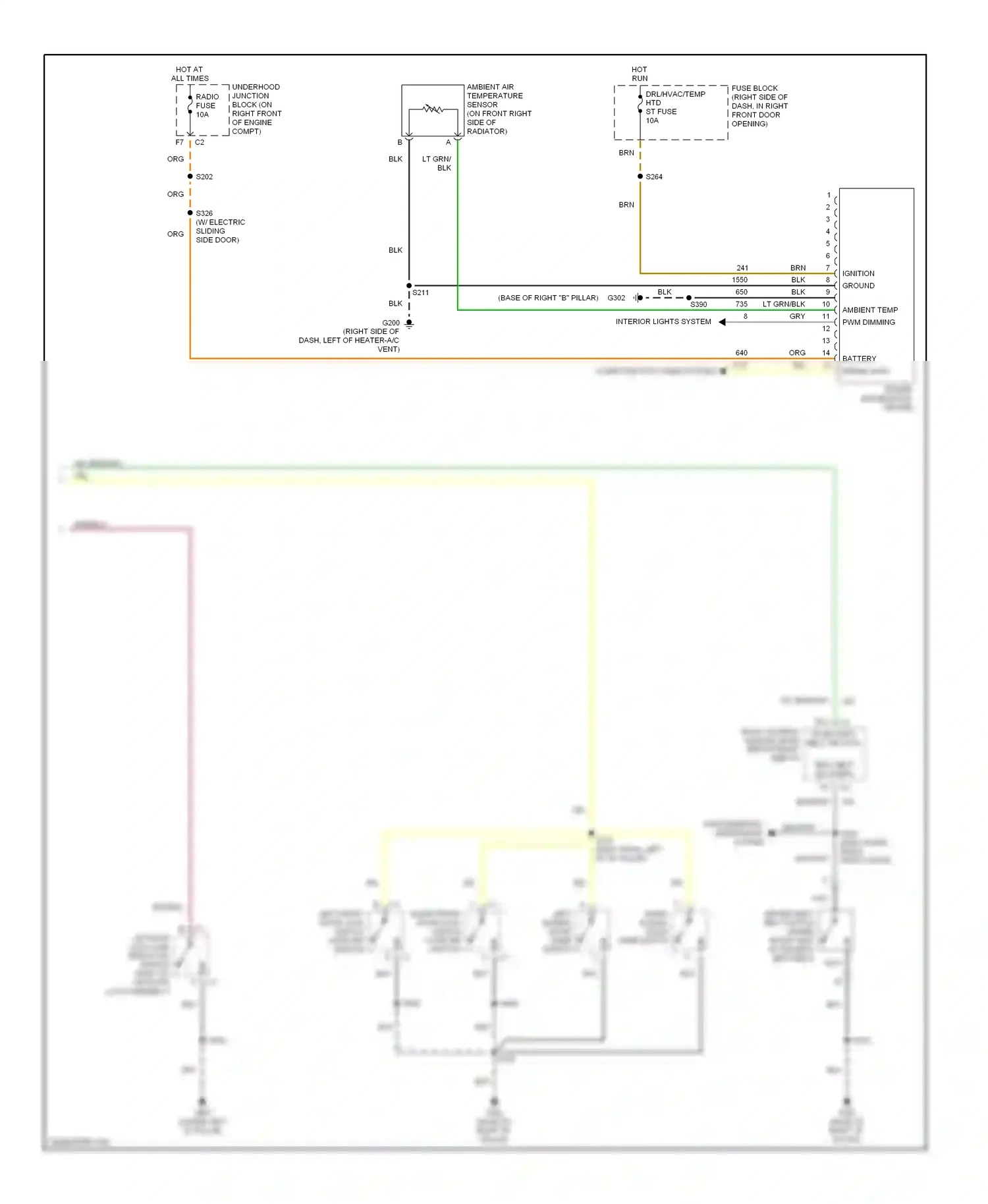 Oldsmobile Silhouette II (1996-2004) computer data lines system wiring diagram  (4 of 5)