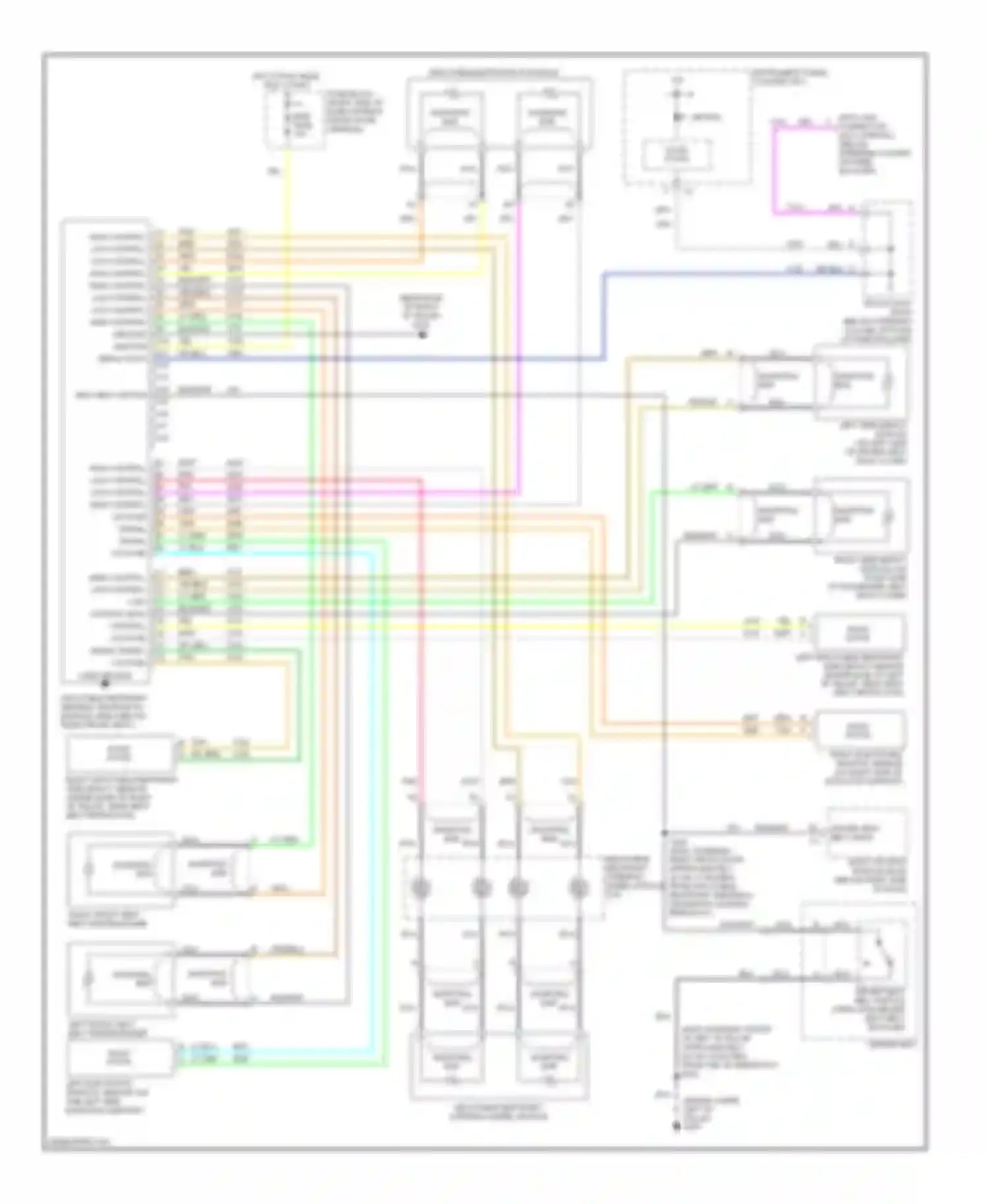 Wiring diagram driver seat for Oldsmobile Silhouette II (1996-2004) (1 of 1)