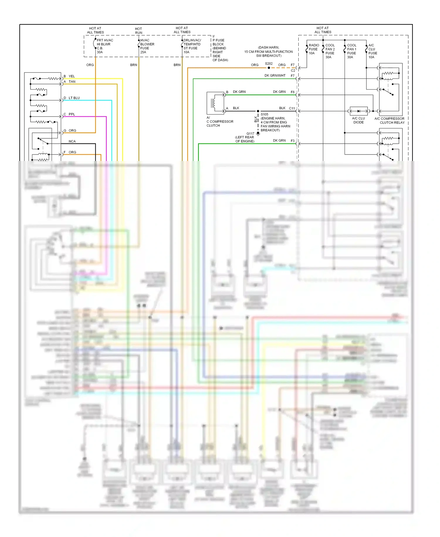 Oldsmobile Silhouette II (1996-2004) engine controls system wiring diagram  (2 of 4)