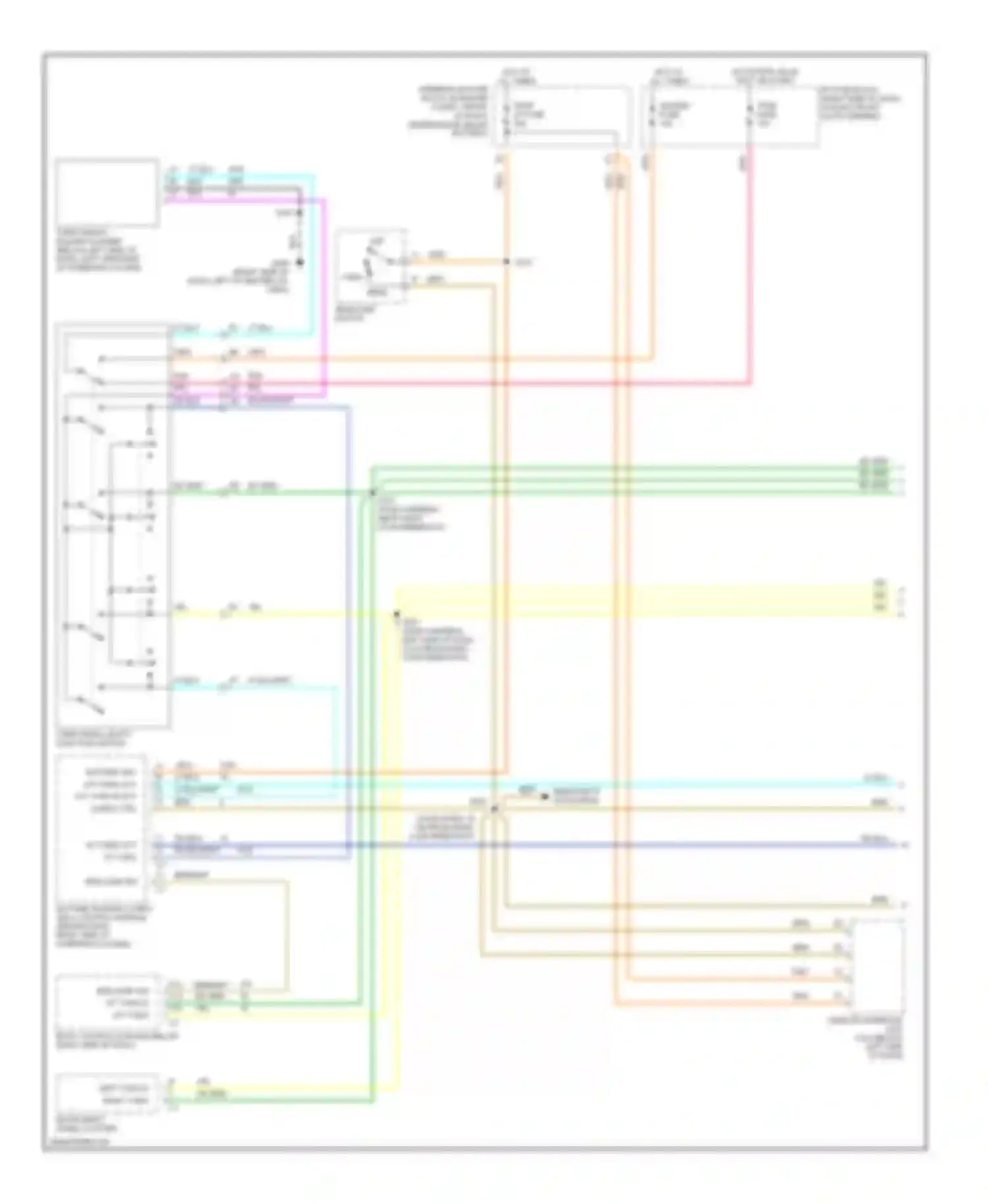 Wiring diagram headlamp switch for Oldsmobile Silhouette II (1996-2004) (2 of 7)