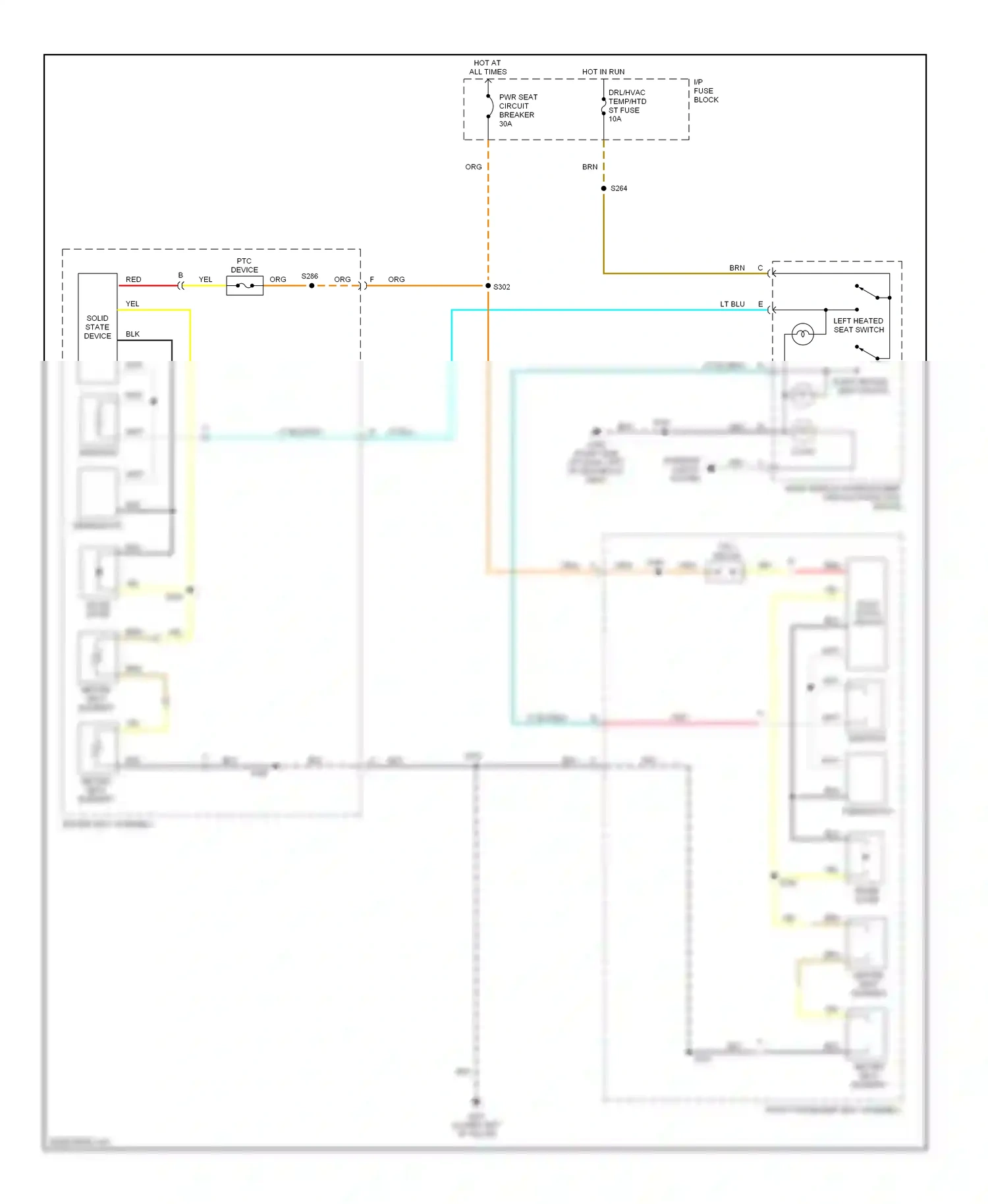 Oldsmobile Silhouette II (1996-2004) inline diode wiring diagram  (1 of 1)