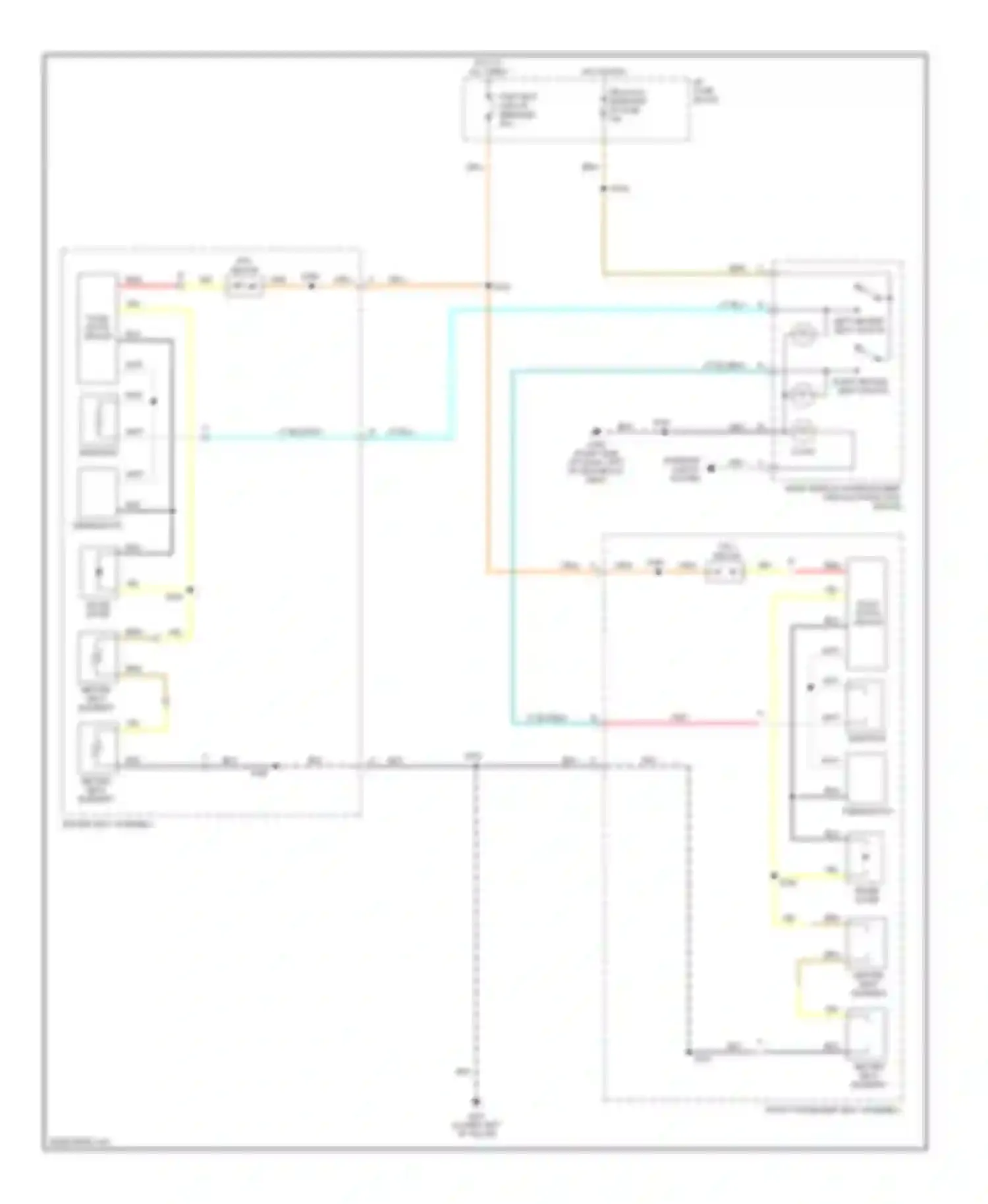 Wiring diagram ptc device for Oldsmobile Silhouette II (1996-2004) (1 of 1)