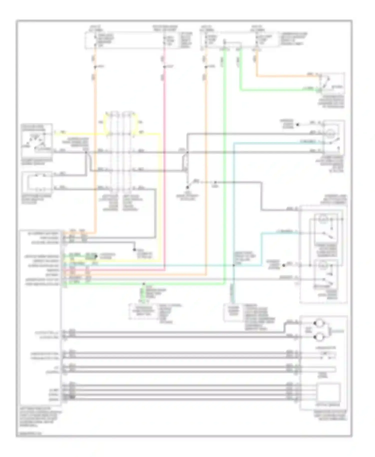 Wiring diagram radio fuse for Oldsmobile Silhouette II (1996-2004) (3 of 6)
