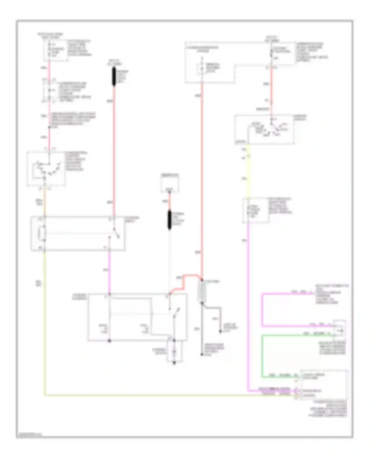 Wiring diagram starter relay for Oldsmobile Silhouette II (1996-2004) (2 of 2)