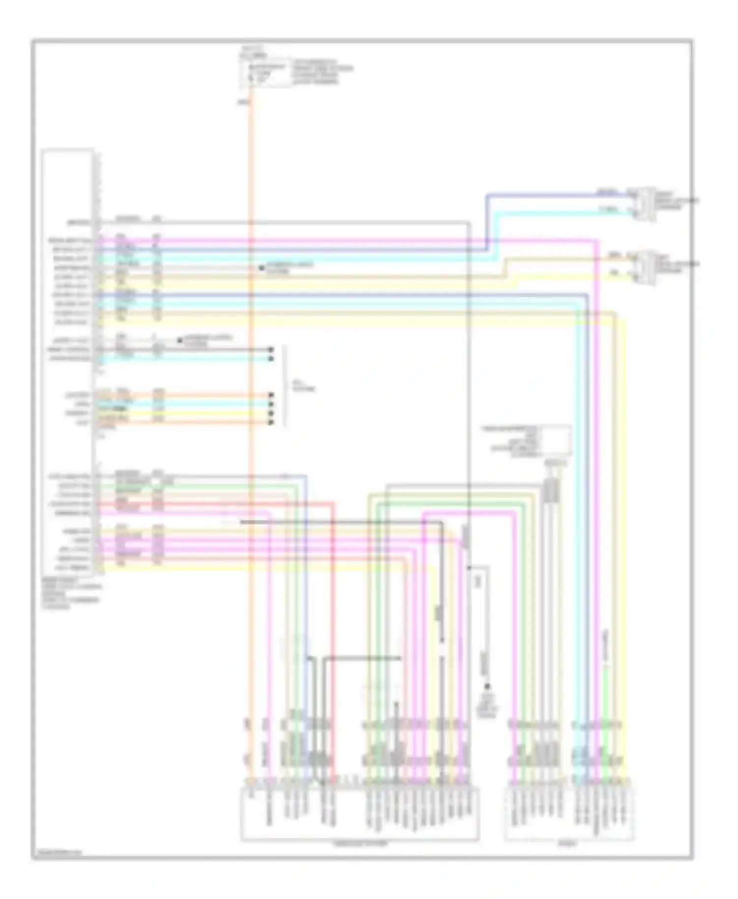 Wiring diagram supply volt for Oldsmobile Silhouette II (1996-2004) (1 of 1)