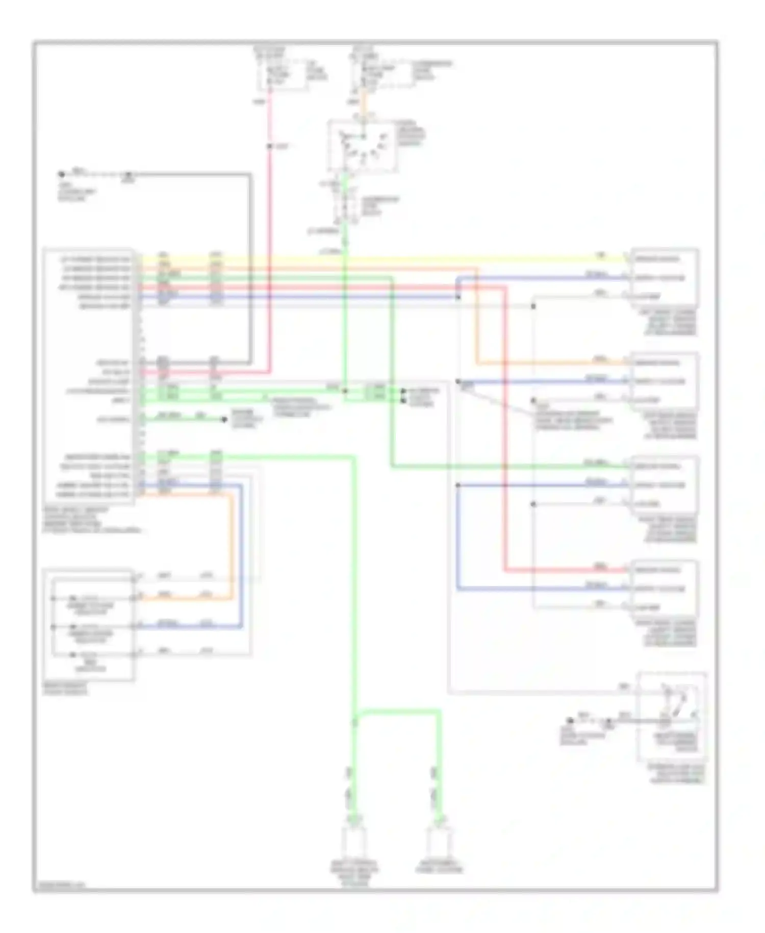 Wiring diagram supply voltage for Oldsmobile Silhouette II (1996-2004) (1 of 1)