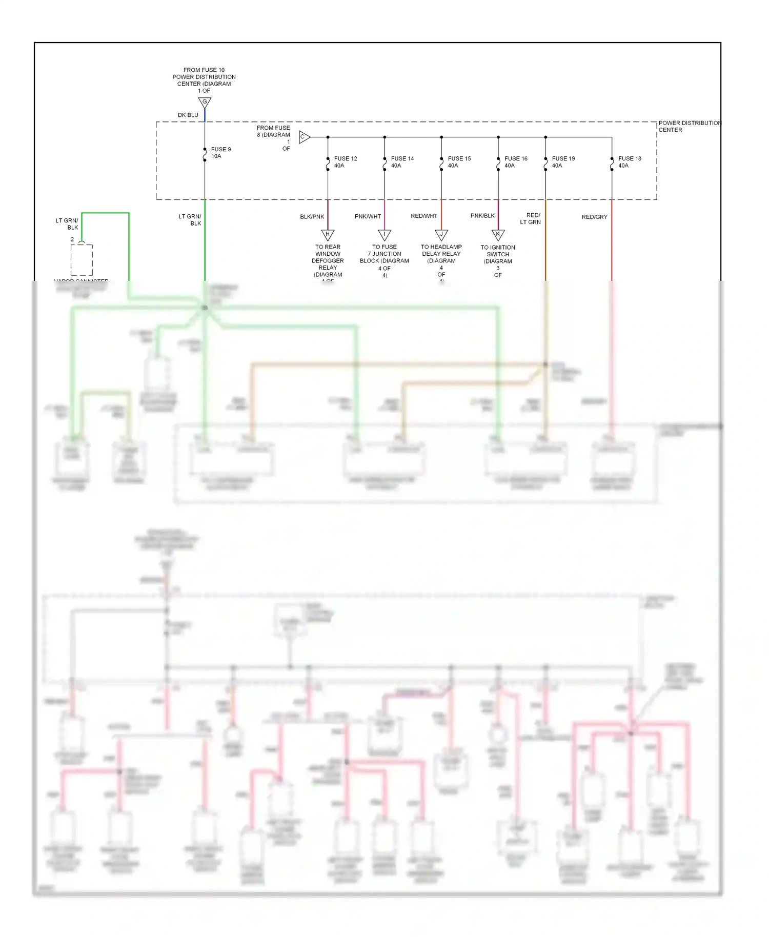 Wiring diagram body control module for Plymouth Breeze I (1995-2000) (14 of 21)
