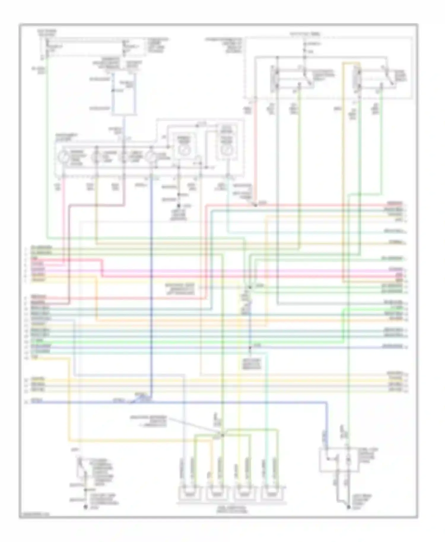 Neon Plymouth I (1993-2001): Wiring diagram engine performance 2.0ls (2 of 3)