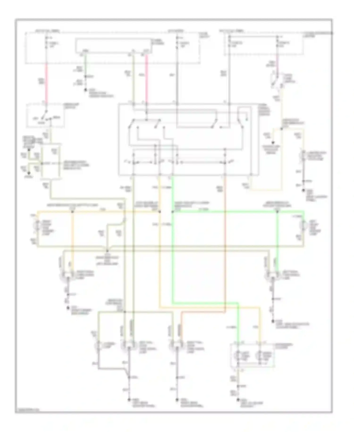 Neon Plymouth I (1993-2001): Exterior lamps circuit