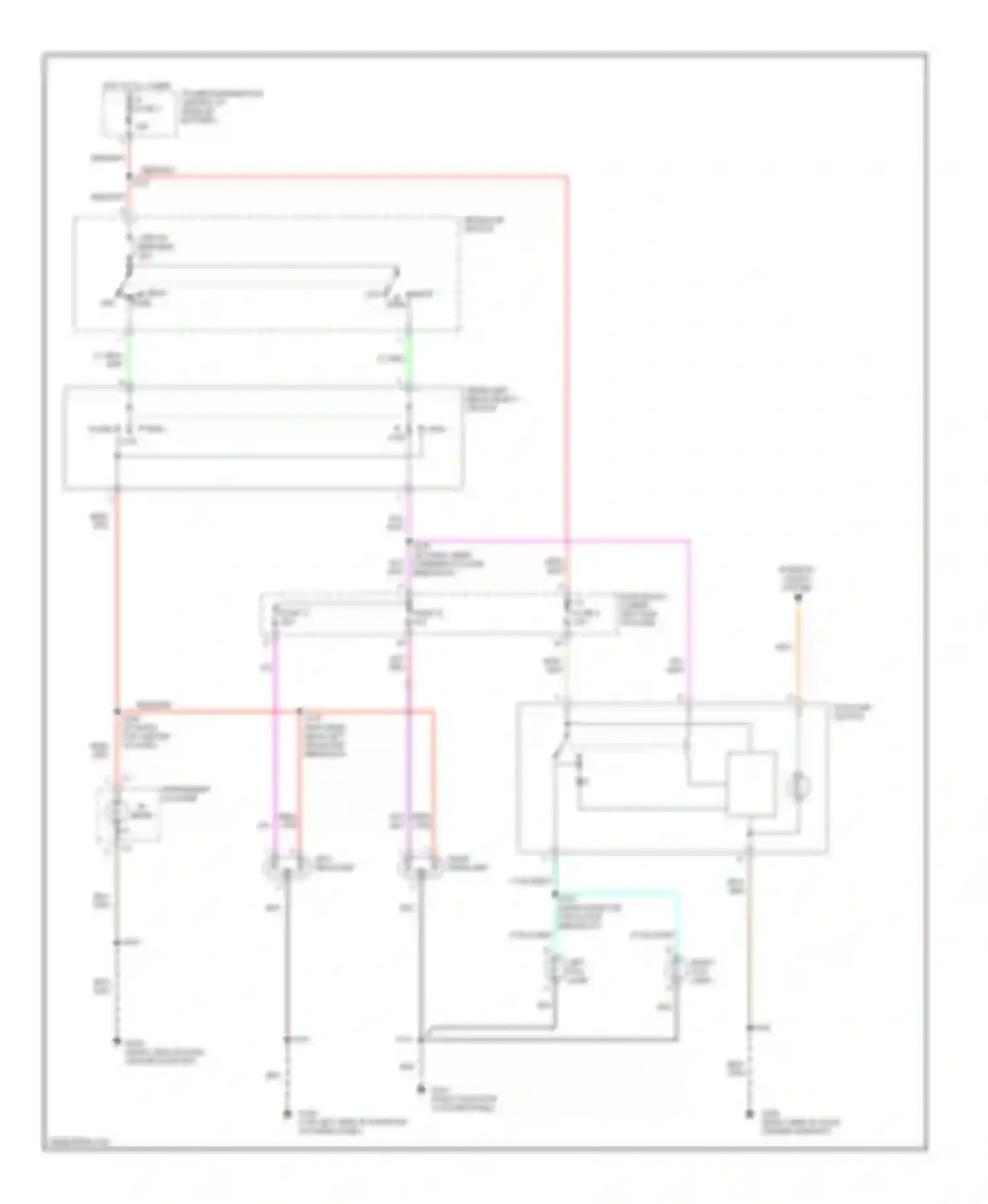 Neon Plymouth I (1993-2001): Headlight circuit, without drl
