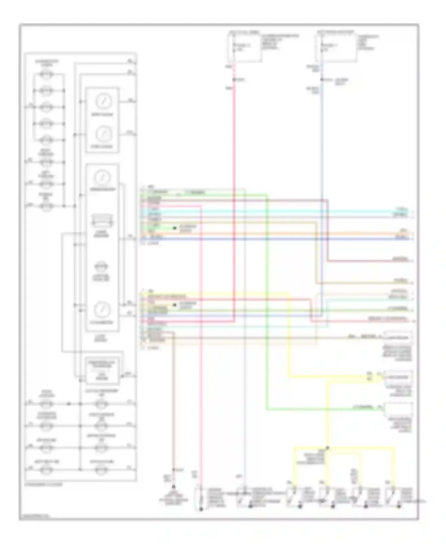 Neon Plymouth I (1993-2001): Instrument cluster circuit (1 of 2)