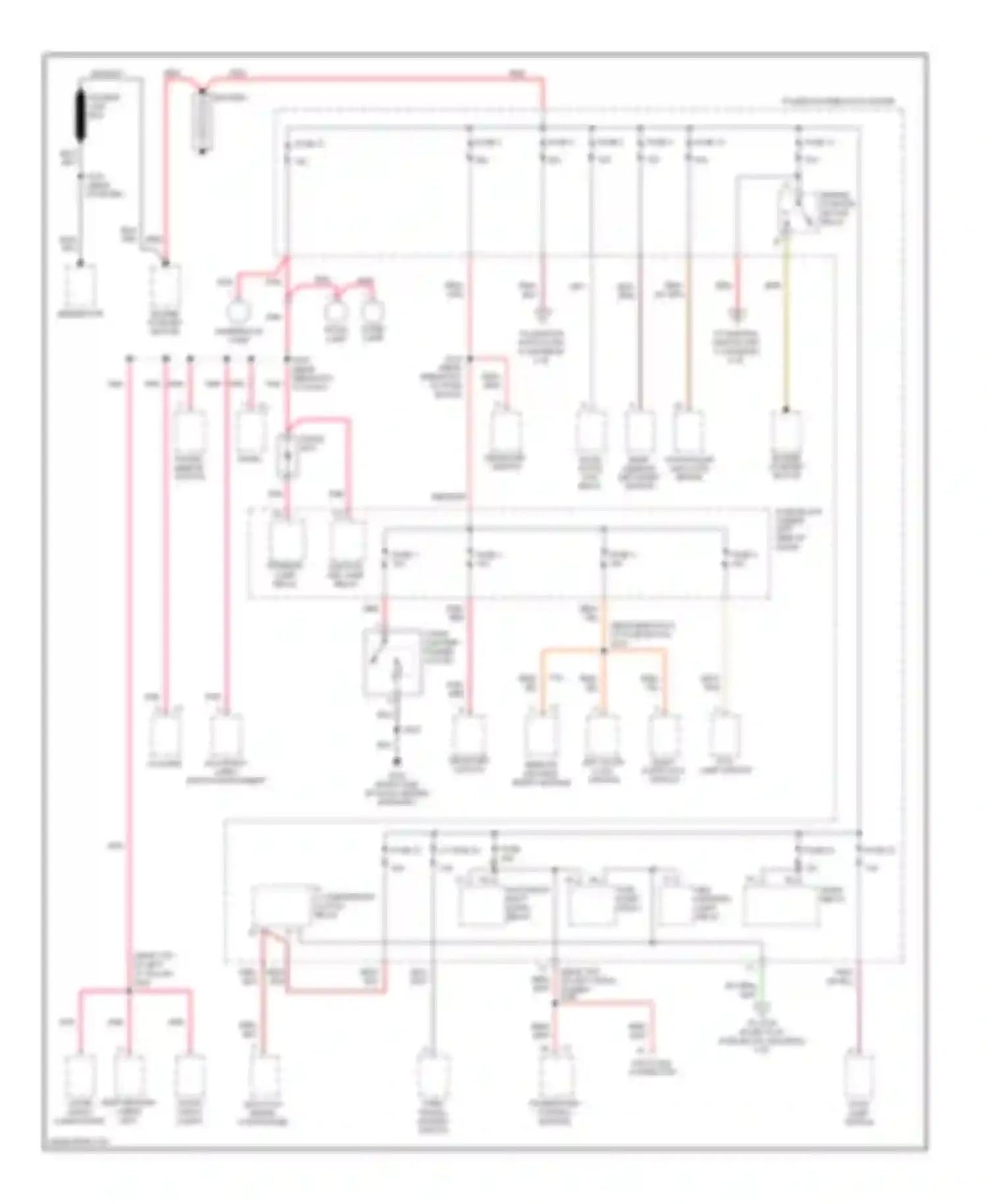 Neon Plymouth I (1993-2001): Power distribution circuit (1 of 2)