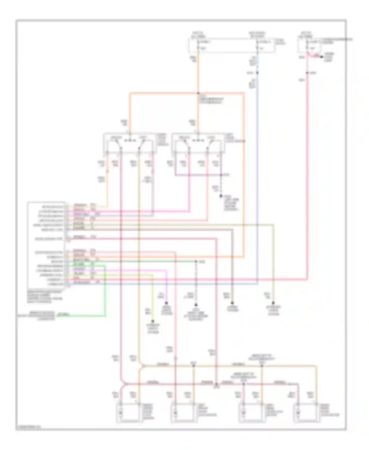 Neon Plymouth I (1993-2001): Power door lock circuit, with keyless entry