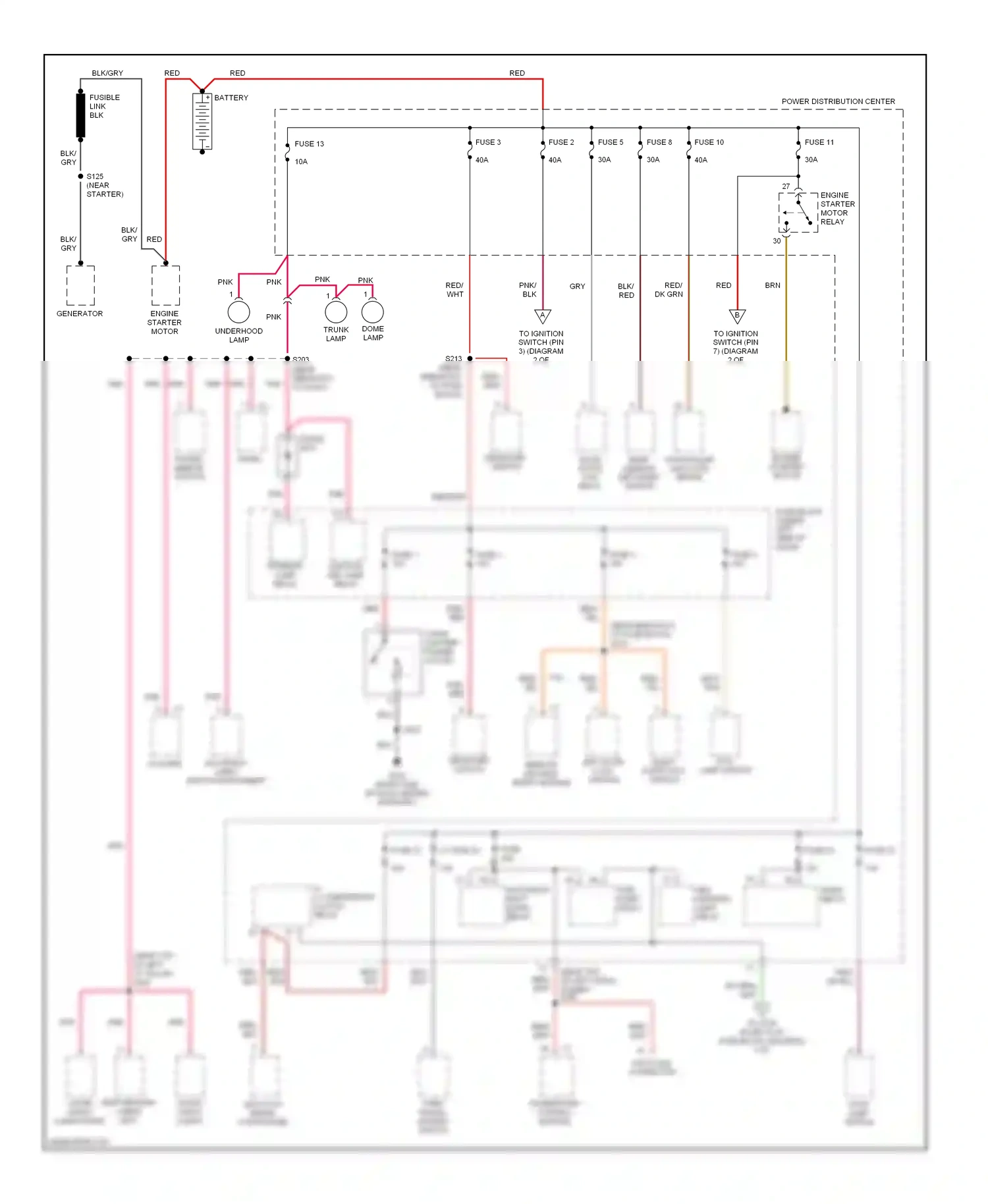 Wiring diagram powertrain control module for Plymouth Neon I (1993-2001) (2 of 3)