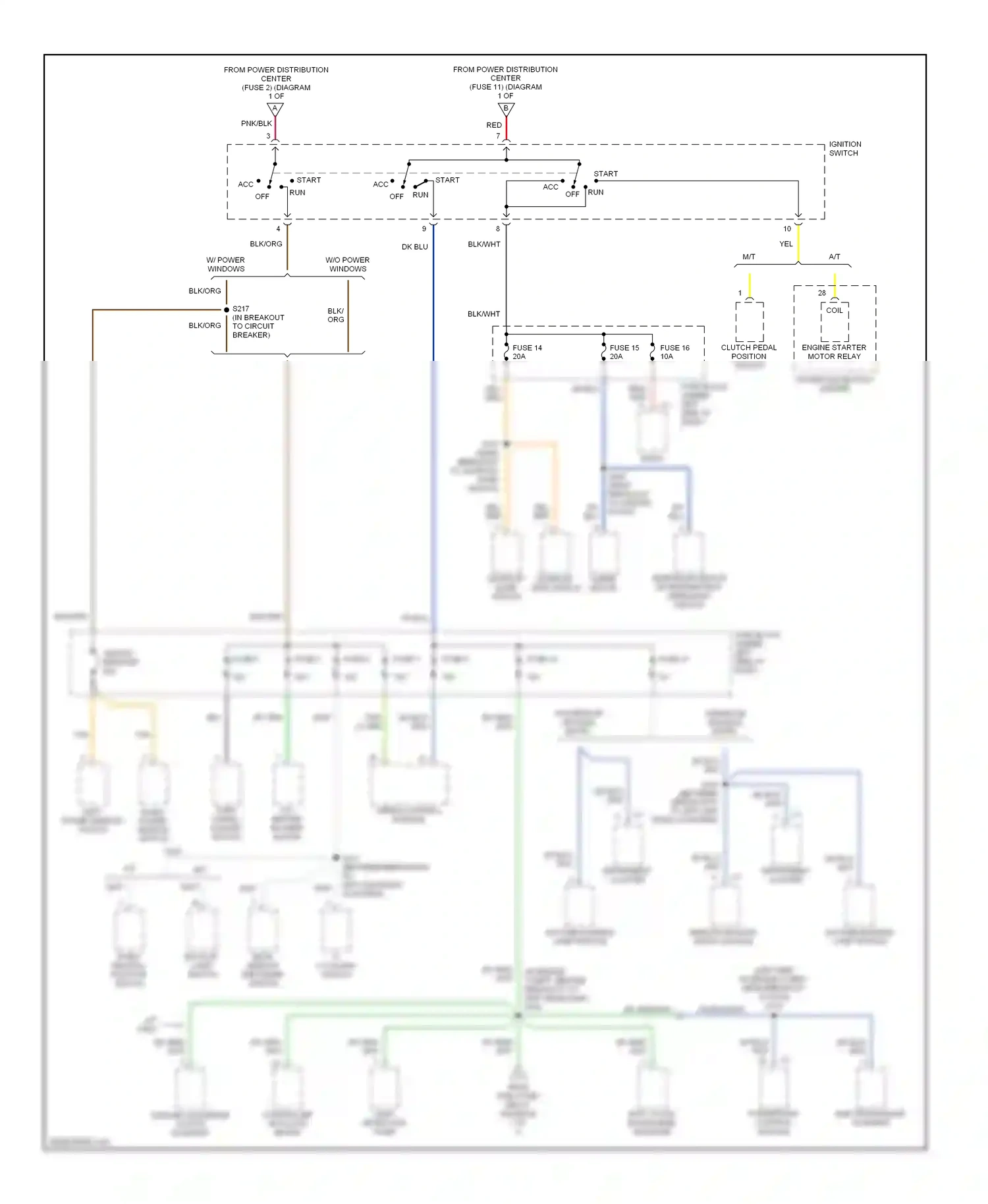 Wiring diagram remote keyless entry module for Plymouth Neon I (1993-2001) (4 of 4)