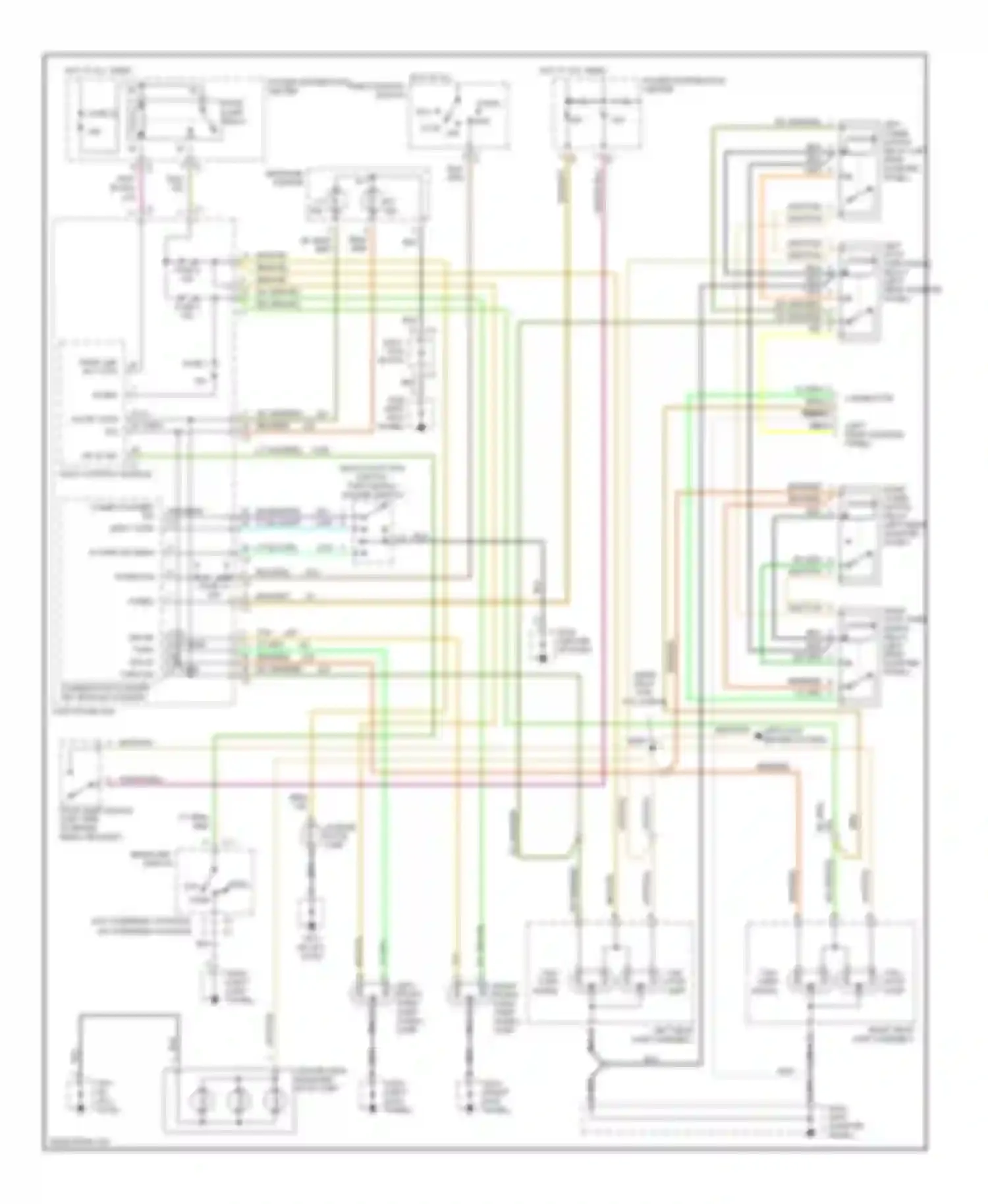 Wiring diagram 3 2 4 5 rf turn sig lf turn sig rr turn sig lr turn sig for Plymouth Voyager III (1995-2000) (1 of 2)