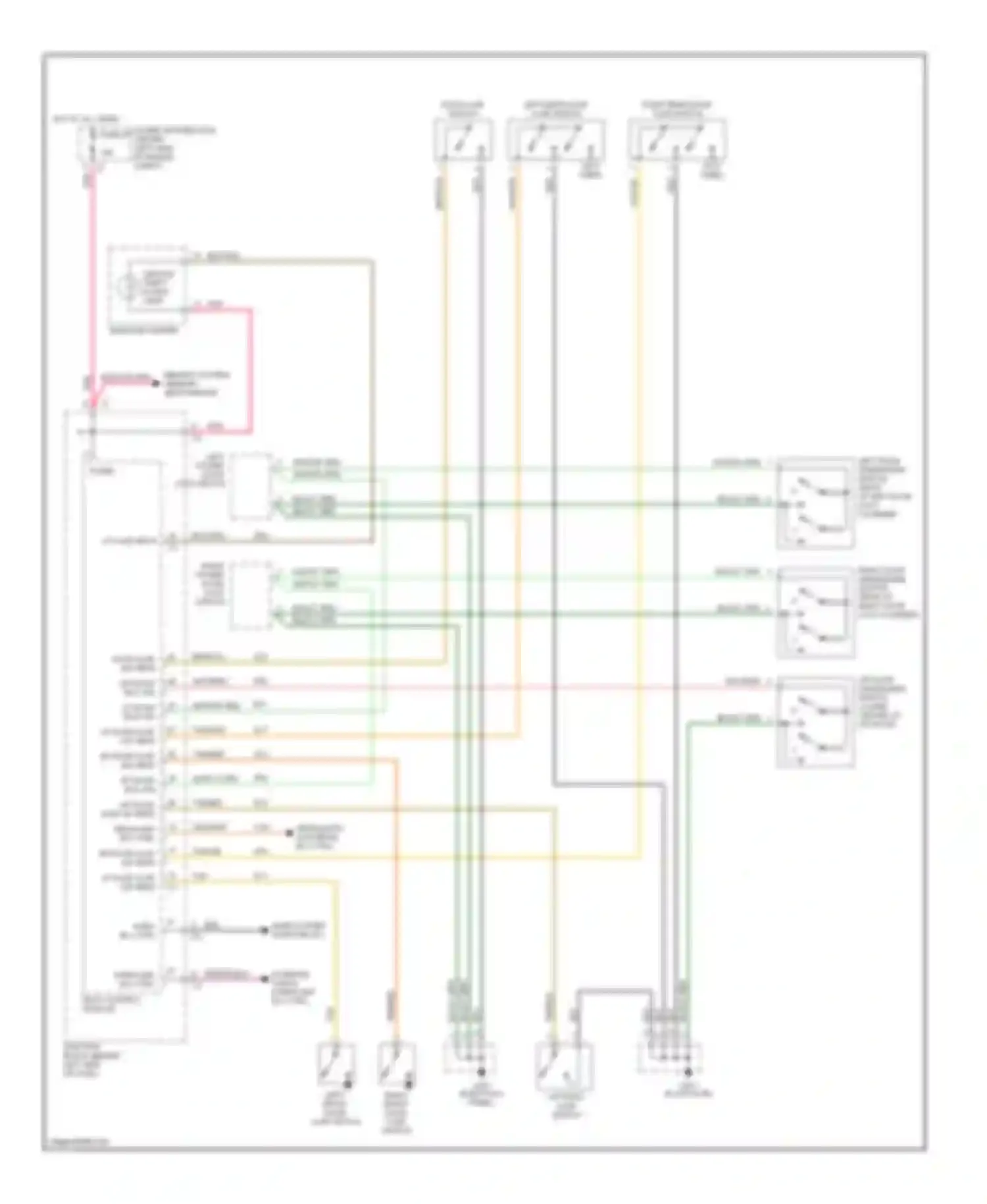 Wiring diagram body control module for Plymouth Voyager III (1995-2000) (1 of 20)