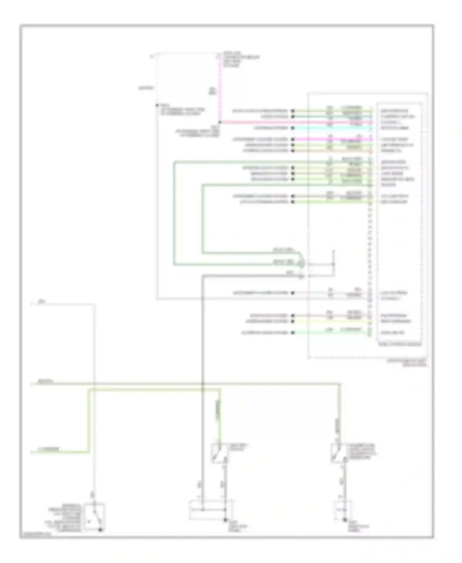 Wiring diagram instrument cluster system anti-lock brakes system for Plymouth Voyager III (1995-2000) (1 of 1)