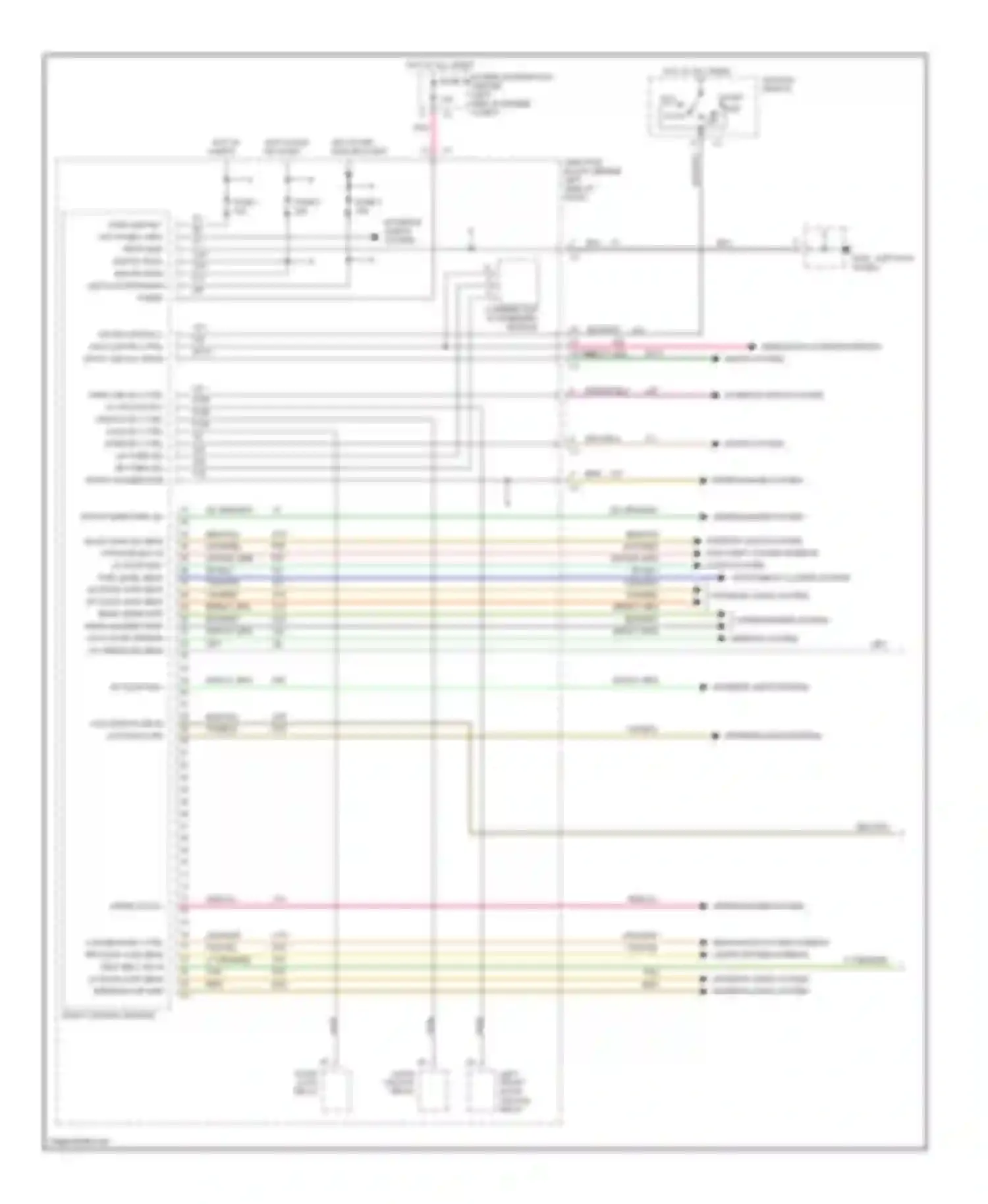 Wiring diagram instrument cluster system for Plymouth Voyager III (1995-2000) (1 of 2)
