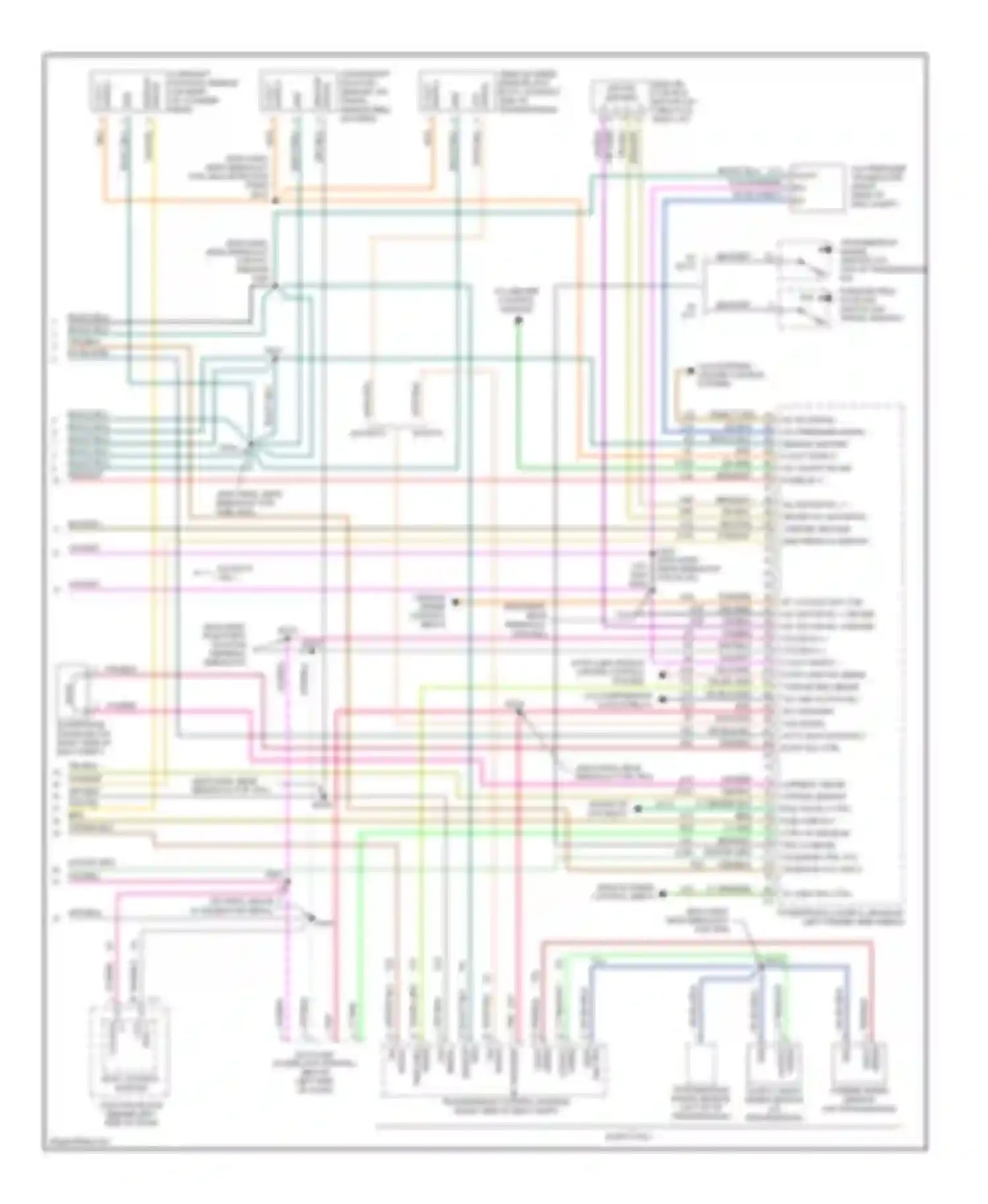 Wiring diagram sensor signal for Plymouth Voyager III (1995-2000) (2 of 4)
