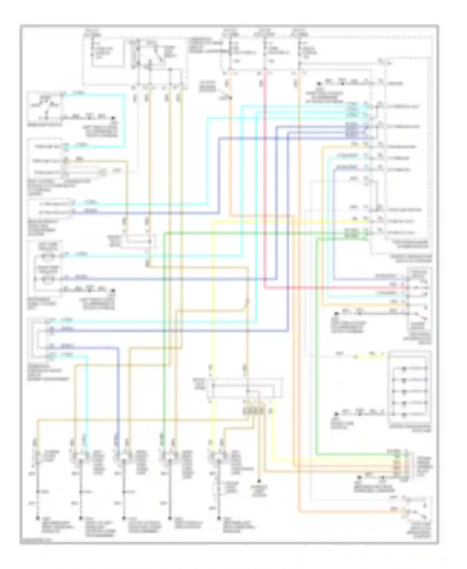 Aztek Pontiac I (2001-2005): Exterior lamps circuit