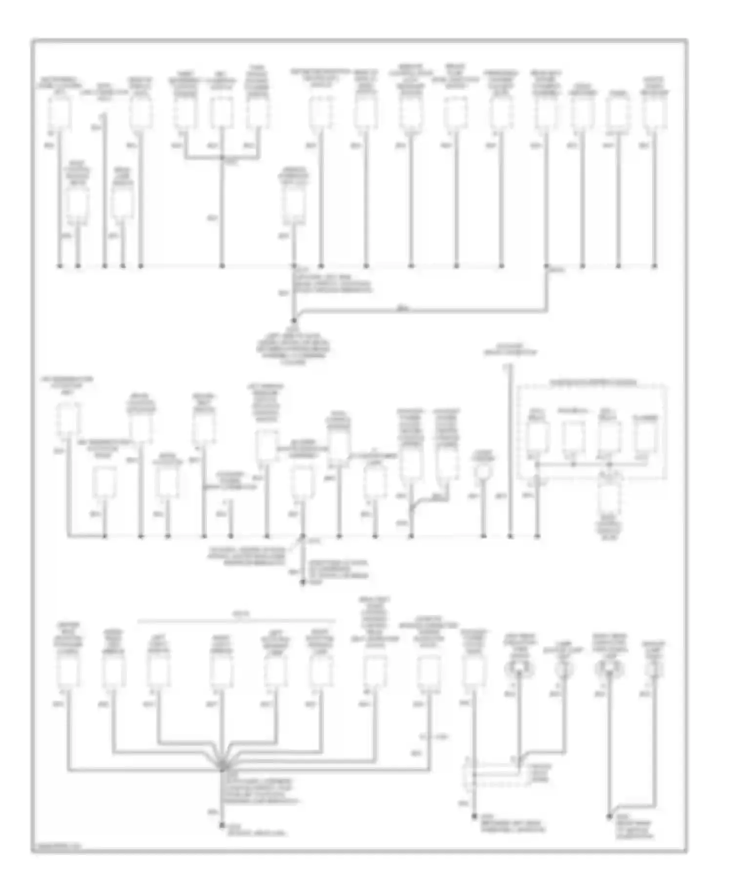 Aztek Pontiac I (2001-2005): Ground distribution circuit (2 of 3)