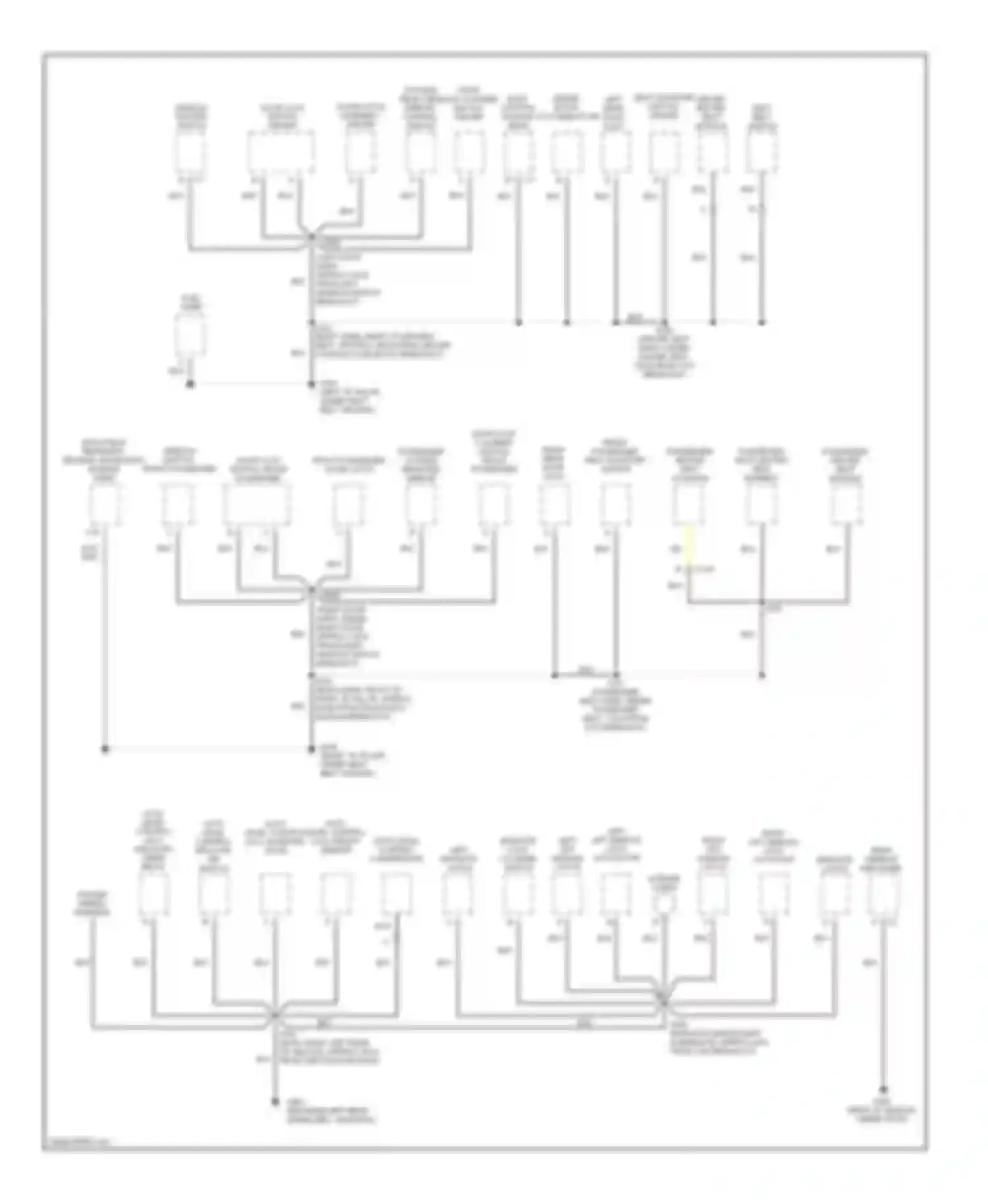 Aztek Pontiac I (2001-2005): Ground distribution circuit (3 of 3)
