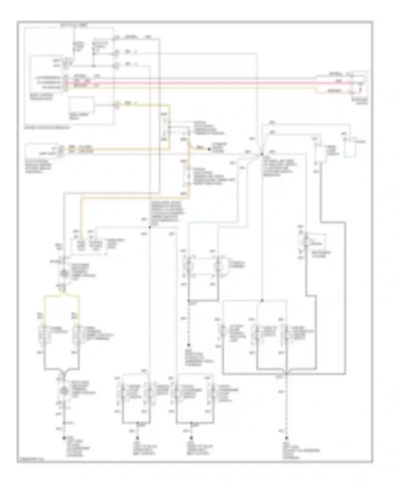 Aztek Pontiac I (2001-2005): Instrument illumination circuit