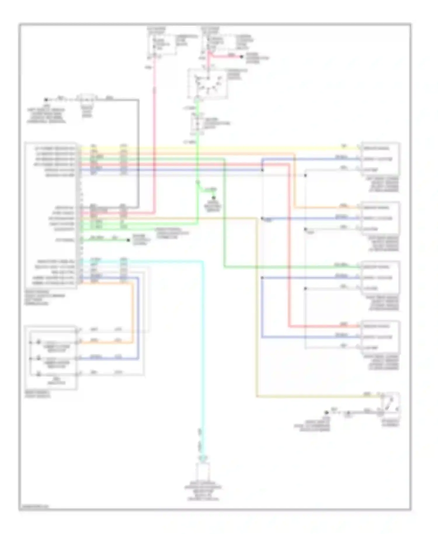 Aztek Pontiac I (2001-2005): Parking assistant circuit