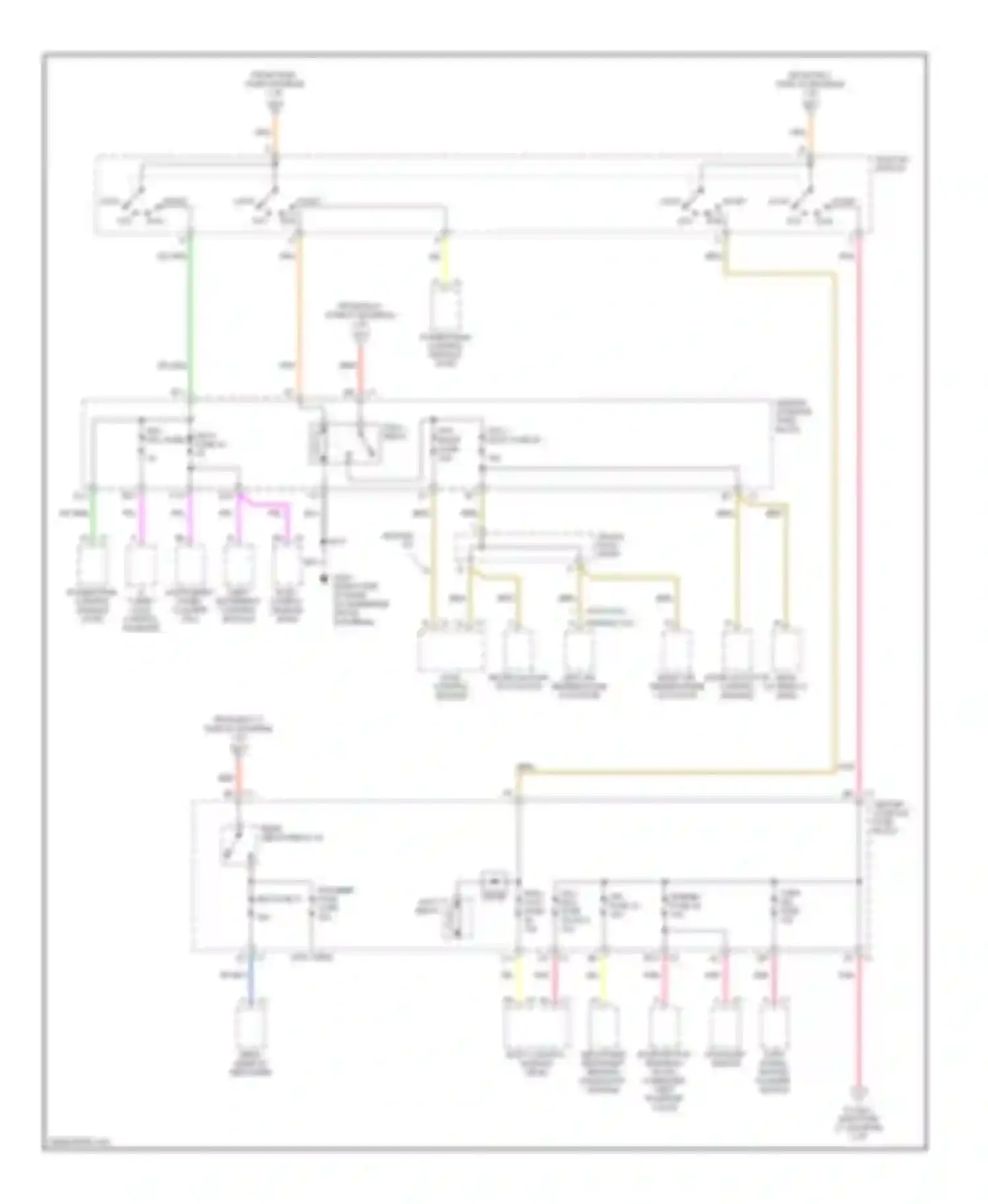 Aztek Pontiac I (2001-2005): Power distribution circuit (3 of 4)
