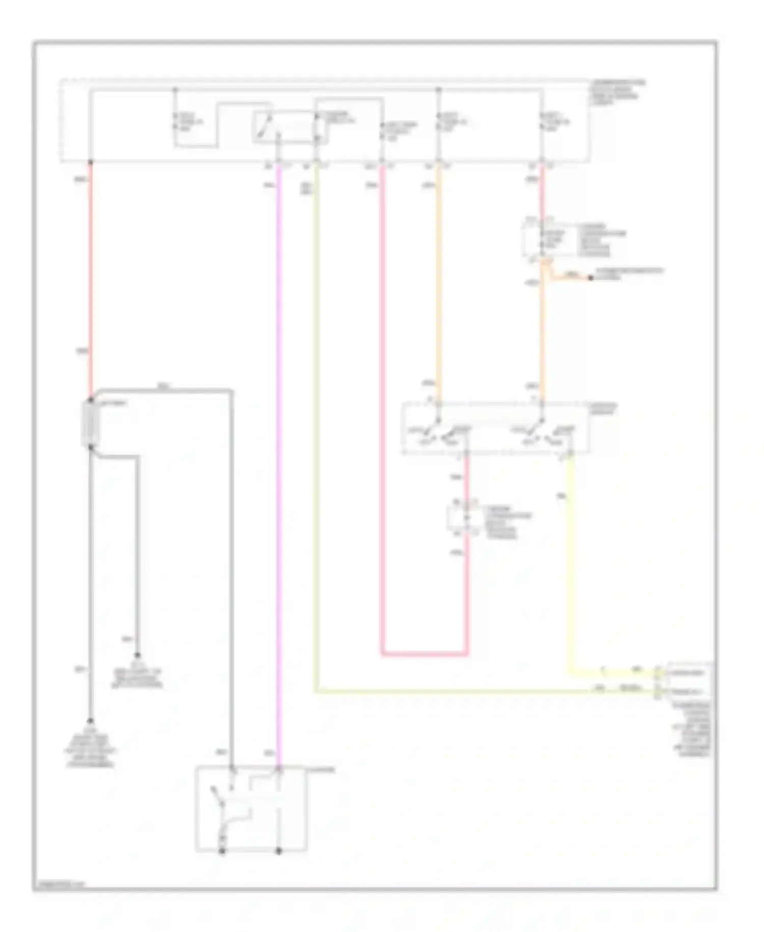 Aztek Pontiac I (2001-2005): Starting circuit