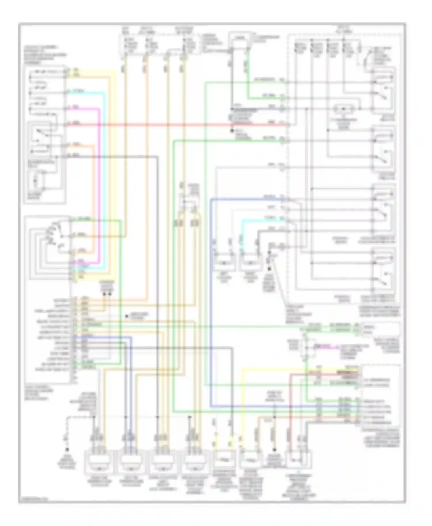 Wiring diagram 410 380 2700 459 26 27 34 39 ect sensor a/c press signal for Pontiac Aztek I (2001-2005) (1 of 1)