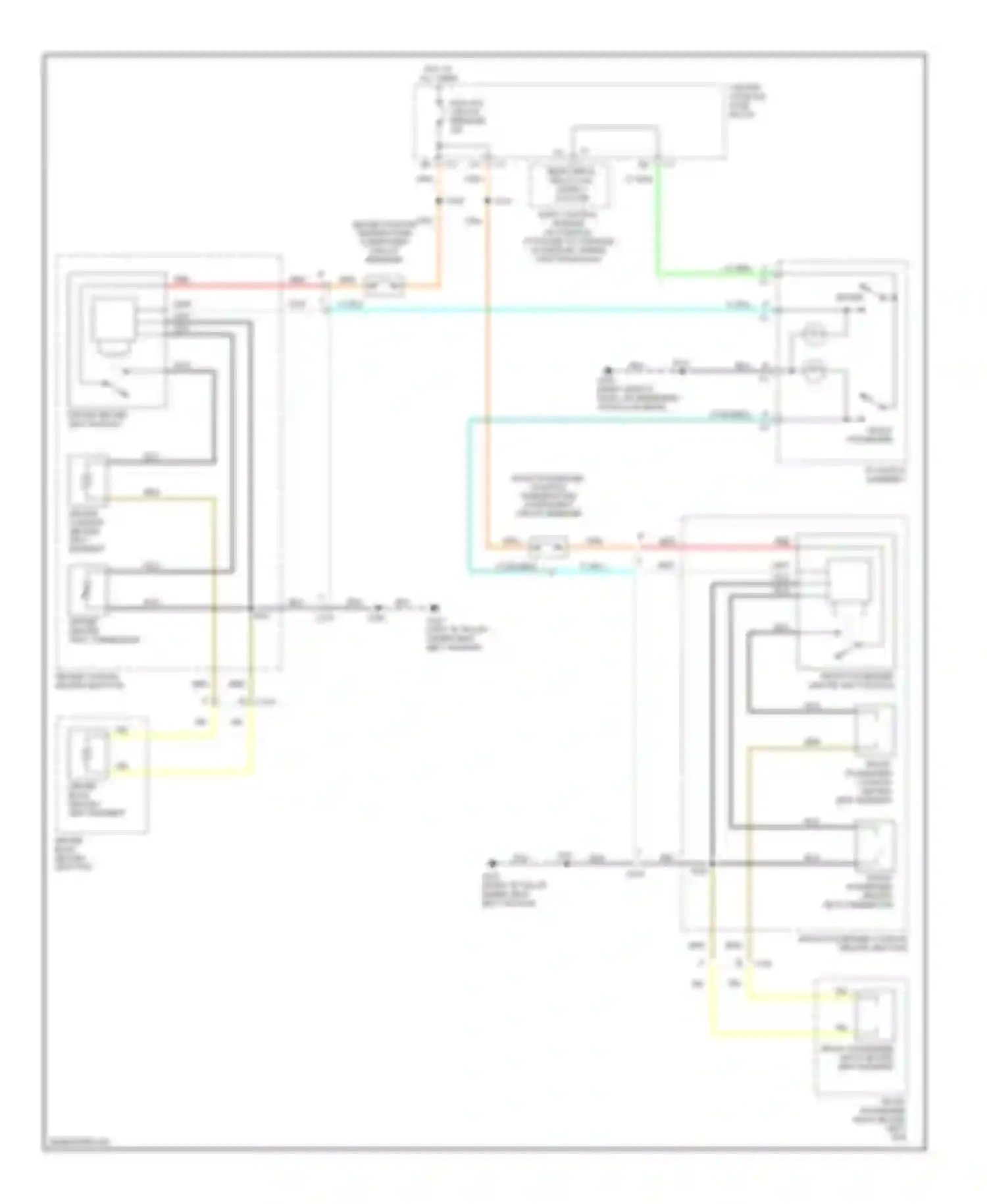 Wiring diagram driver heated seat thermistor for Pontiac Aztek I (2001-2005) (1 of 1)