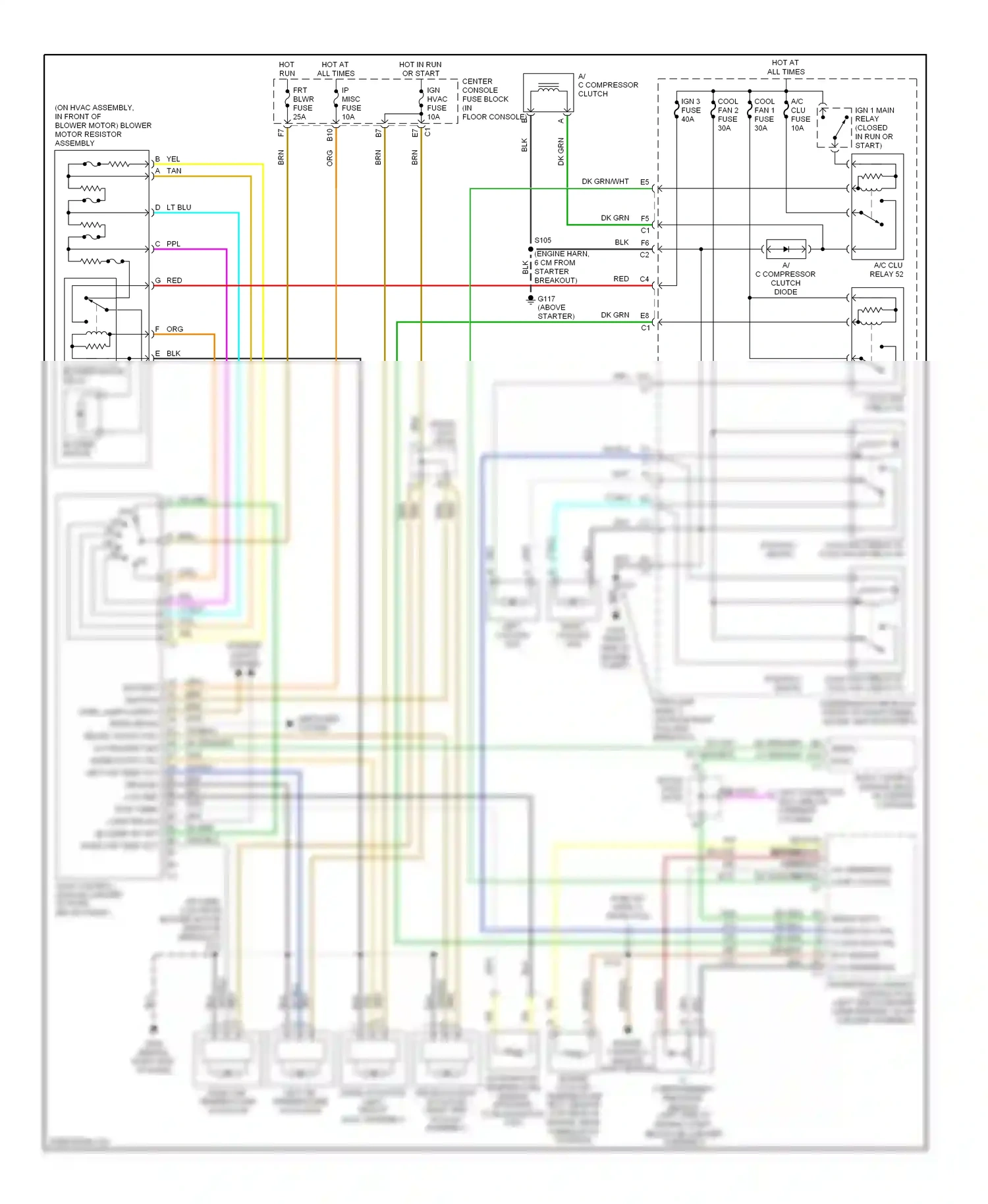 Pontiac Aztek I (2001-2005) engine controls sensor (map sensor) wiring diagram  (2 of 2)