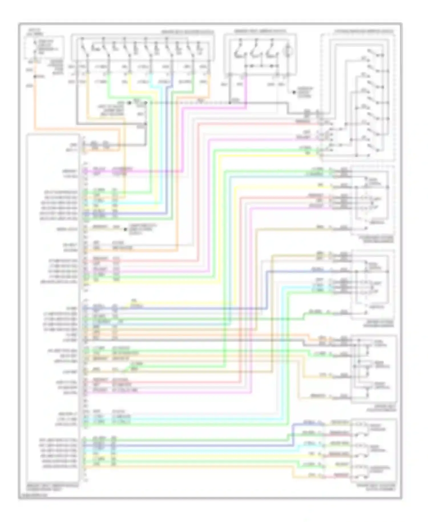 Wiring diagram mem 2 for Pontiac Aztek I (2001-2005) (1 of 1)