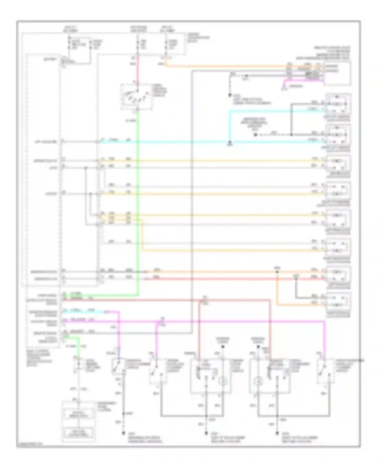 Wiring diagram pnk for Pontiac Aztek I (2001-2005) (19 of 22)