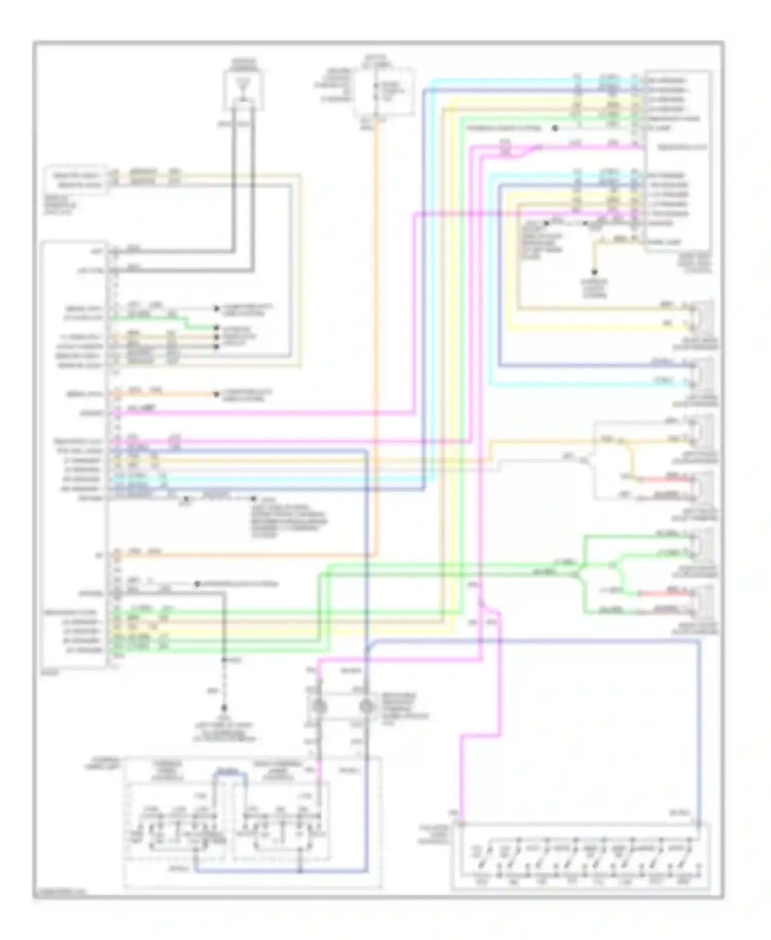 Wiring diagram vol up for Pontiac Aztek I (2001-2005) (1 of 1)