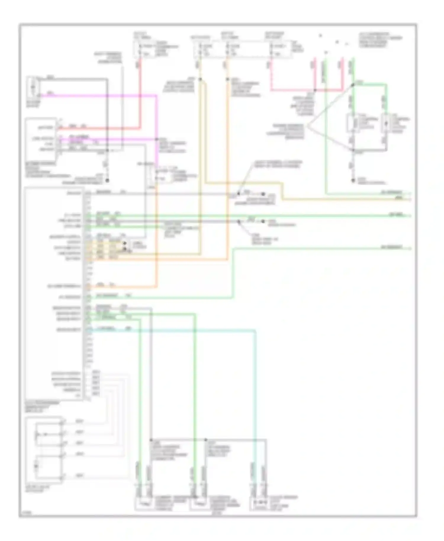 Bonneville Pontiac IX (1991-1999): A/c circuit, auto a/c (1 of 2)