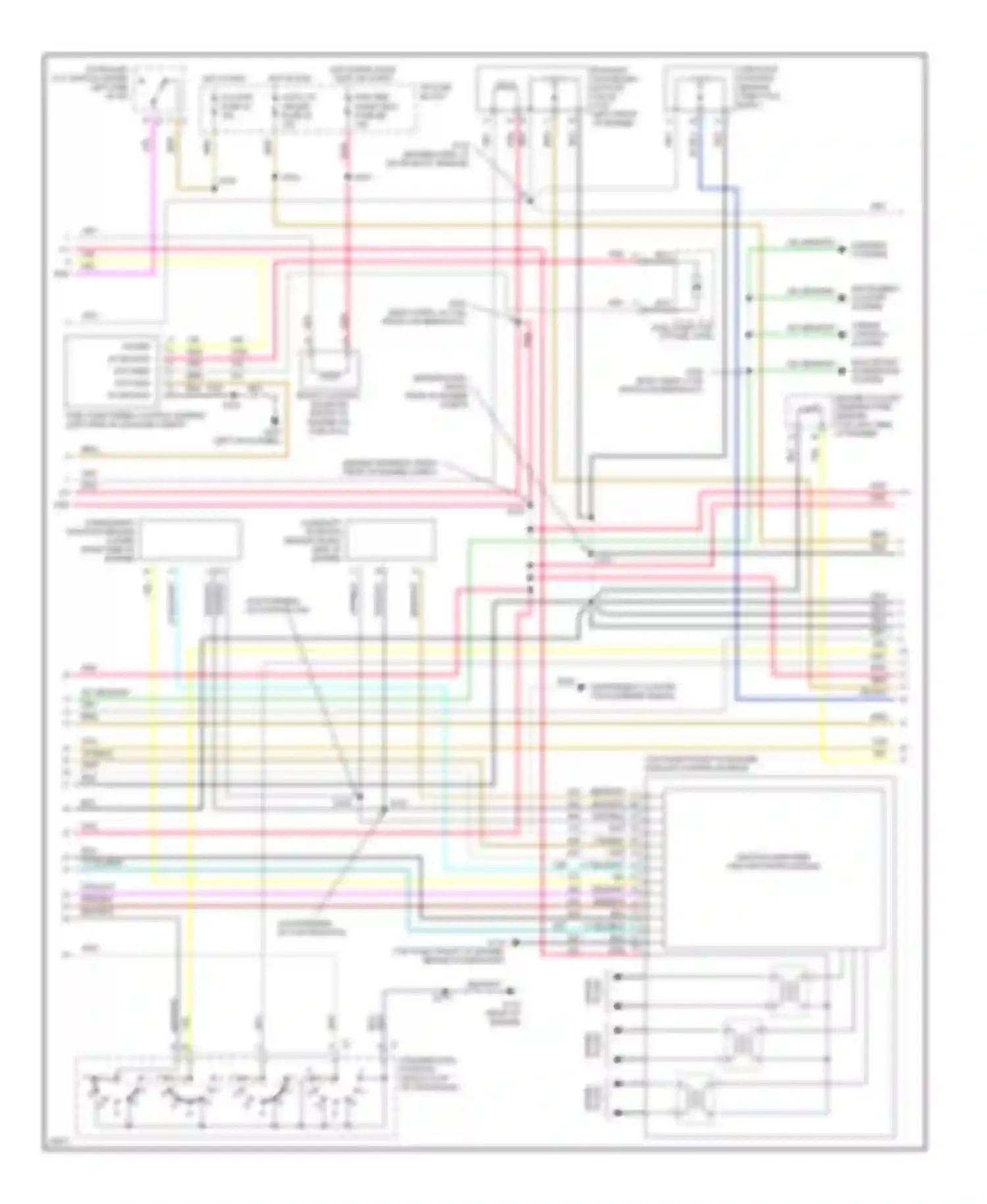 Bonneville Pontiac IX (1991-1999): Wiring diagram engine performance 3.8l (vin 1)s (2 of 3)
